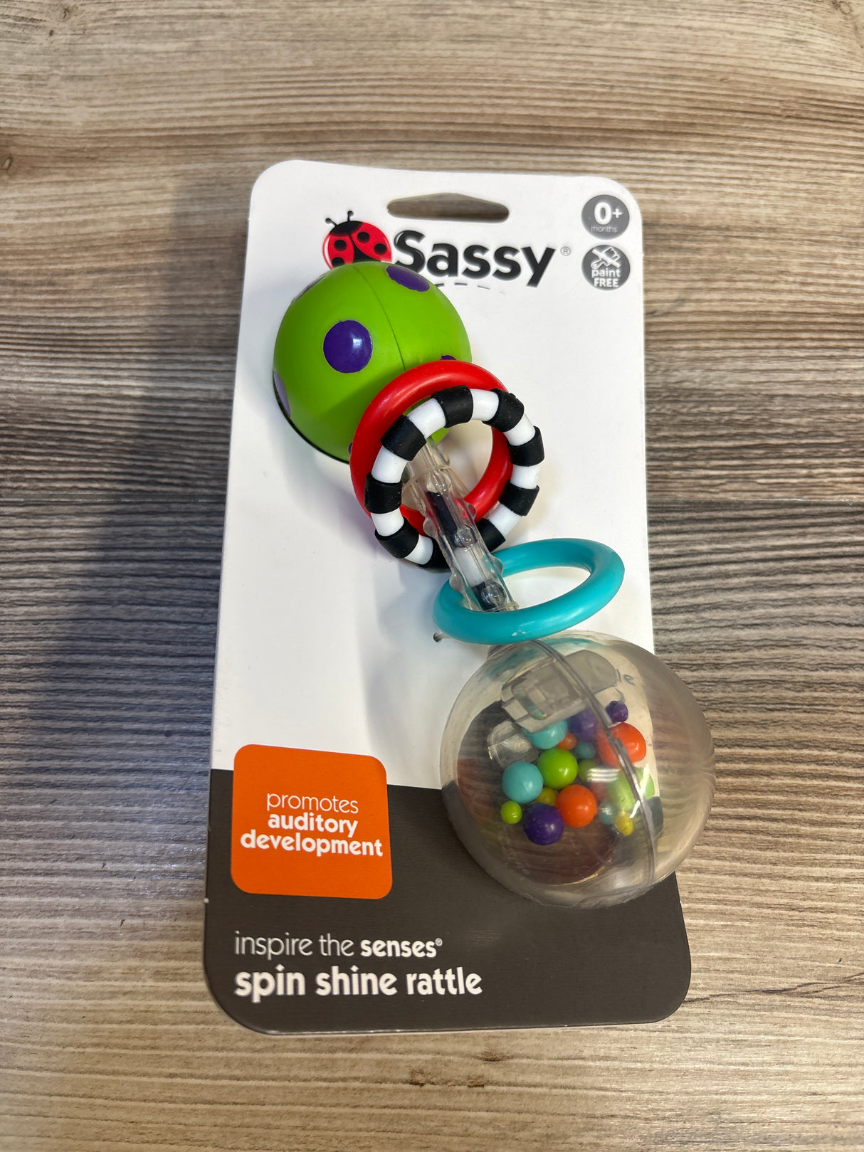 NEW Sassy Spin Shine Rattle