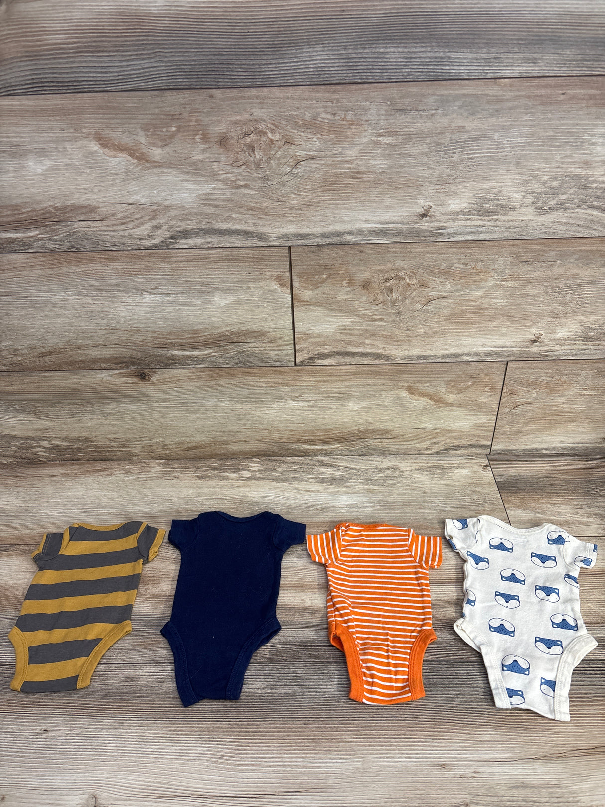 Gerber 4pk Bodysuits Blue sz Preemie