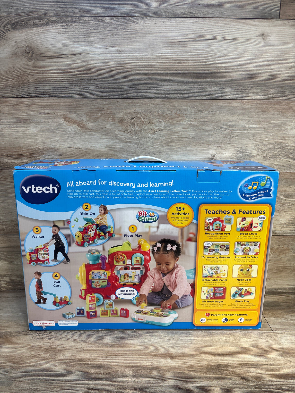 NEW Vtech 4-in-1 Learning Letters Train