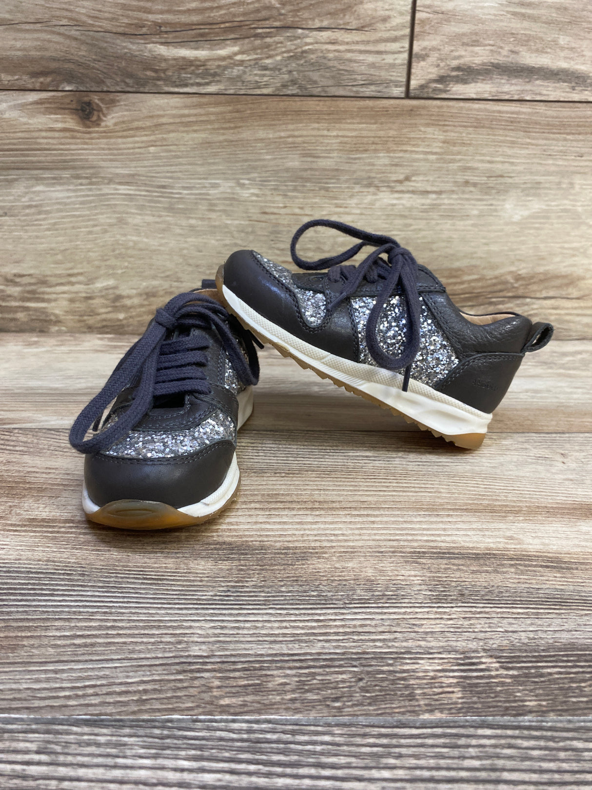 Angulus Glitter Sneakers Grey sz 7c - Me n Mommy To Be