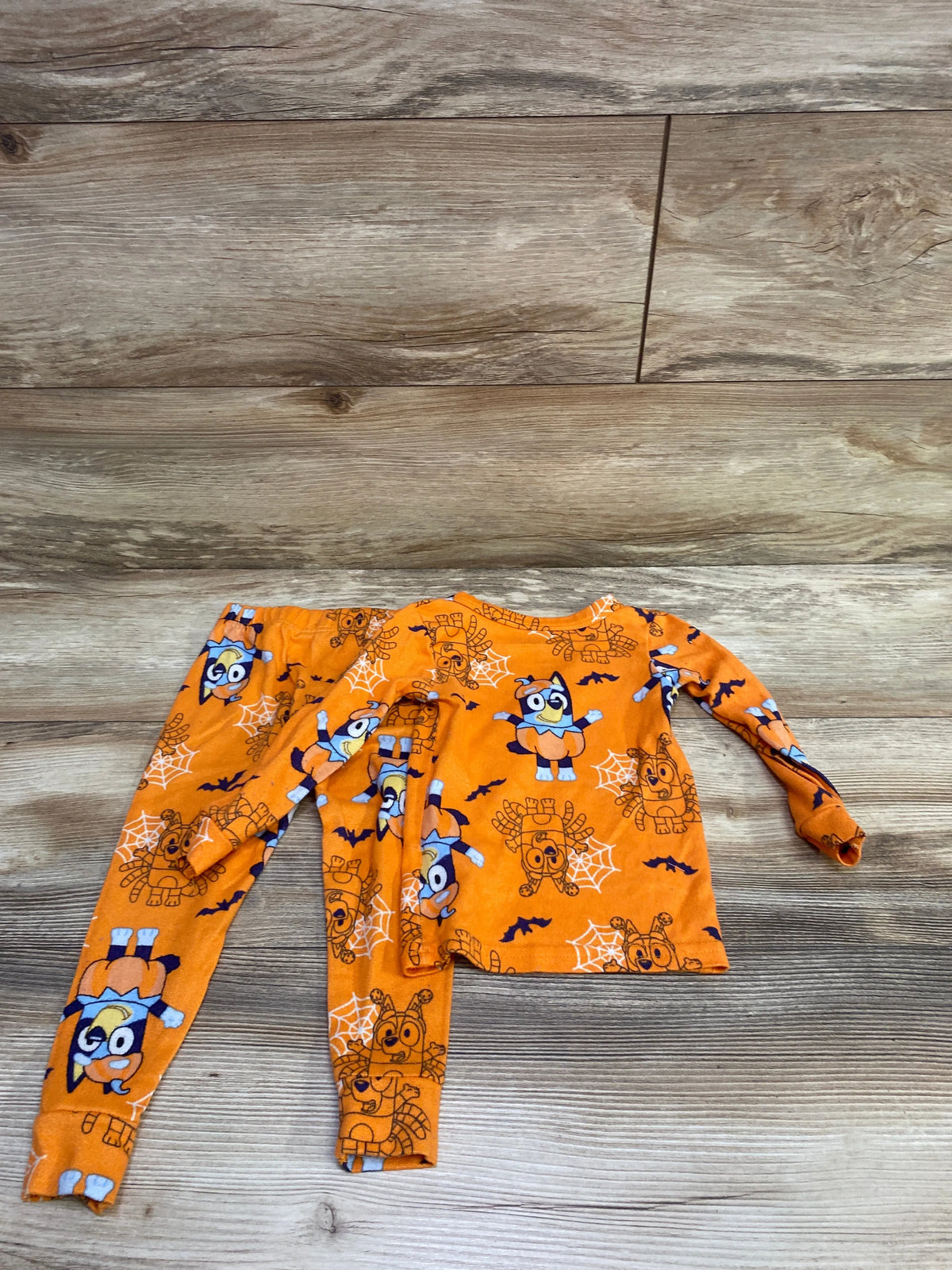Bluey 2pc Halloween Pajama Set Orange sz 2T