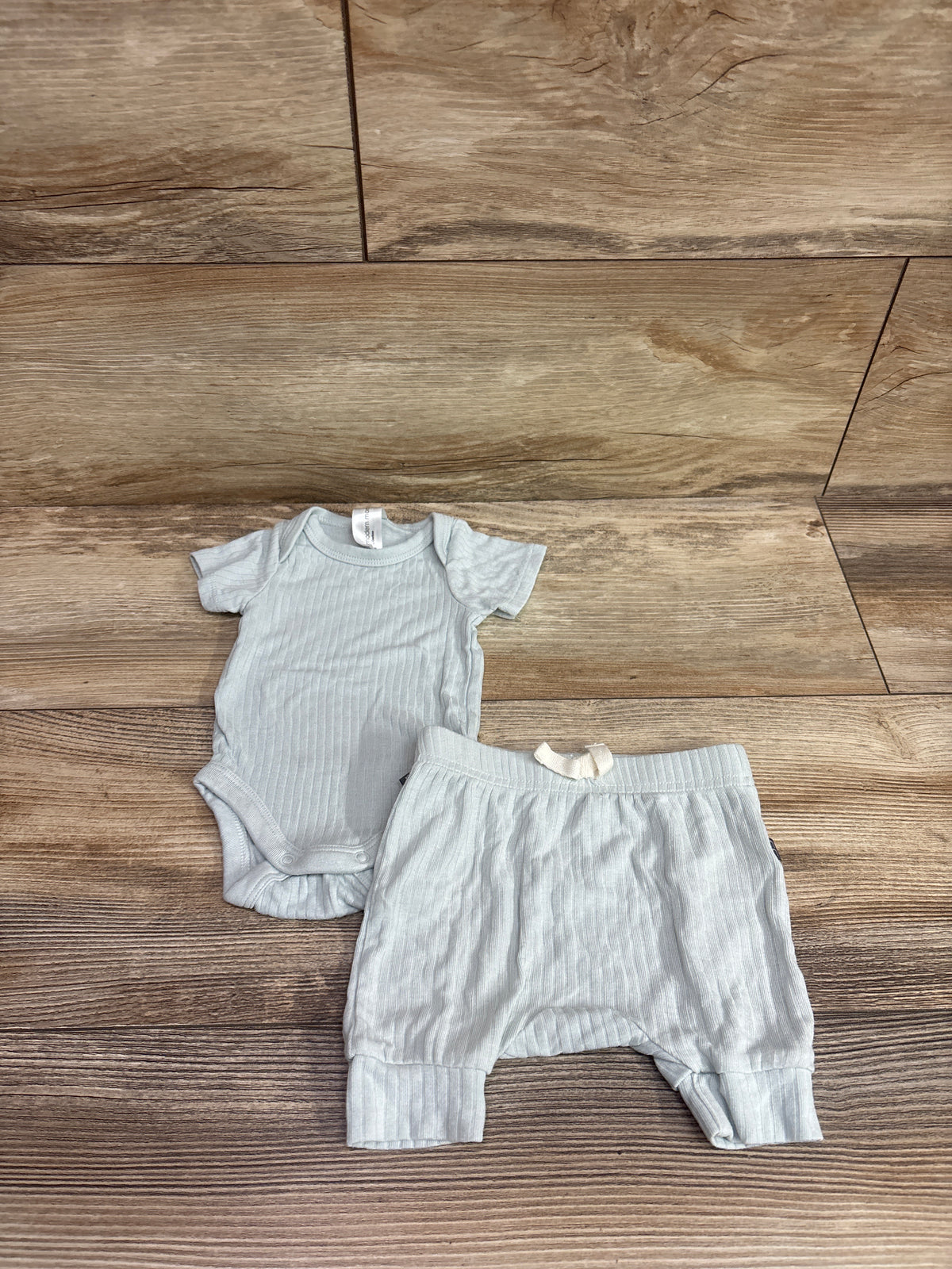 Modern Moments 2pc Viscose Bodysuit & Pants Set Mint Green sz Newborn