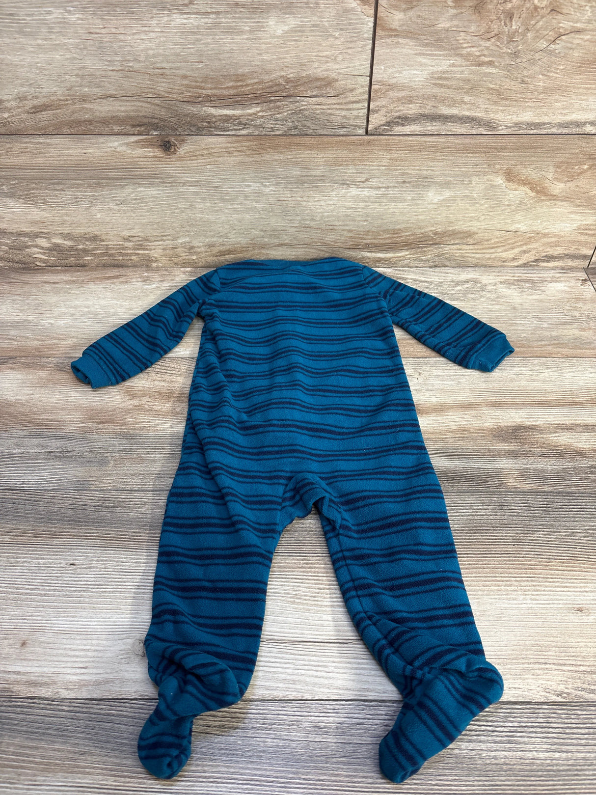 Child Of Mine Striped Little Brother Blanket Sleeper Blue sz 6-9m - Me n Mommy To Be