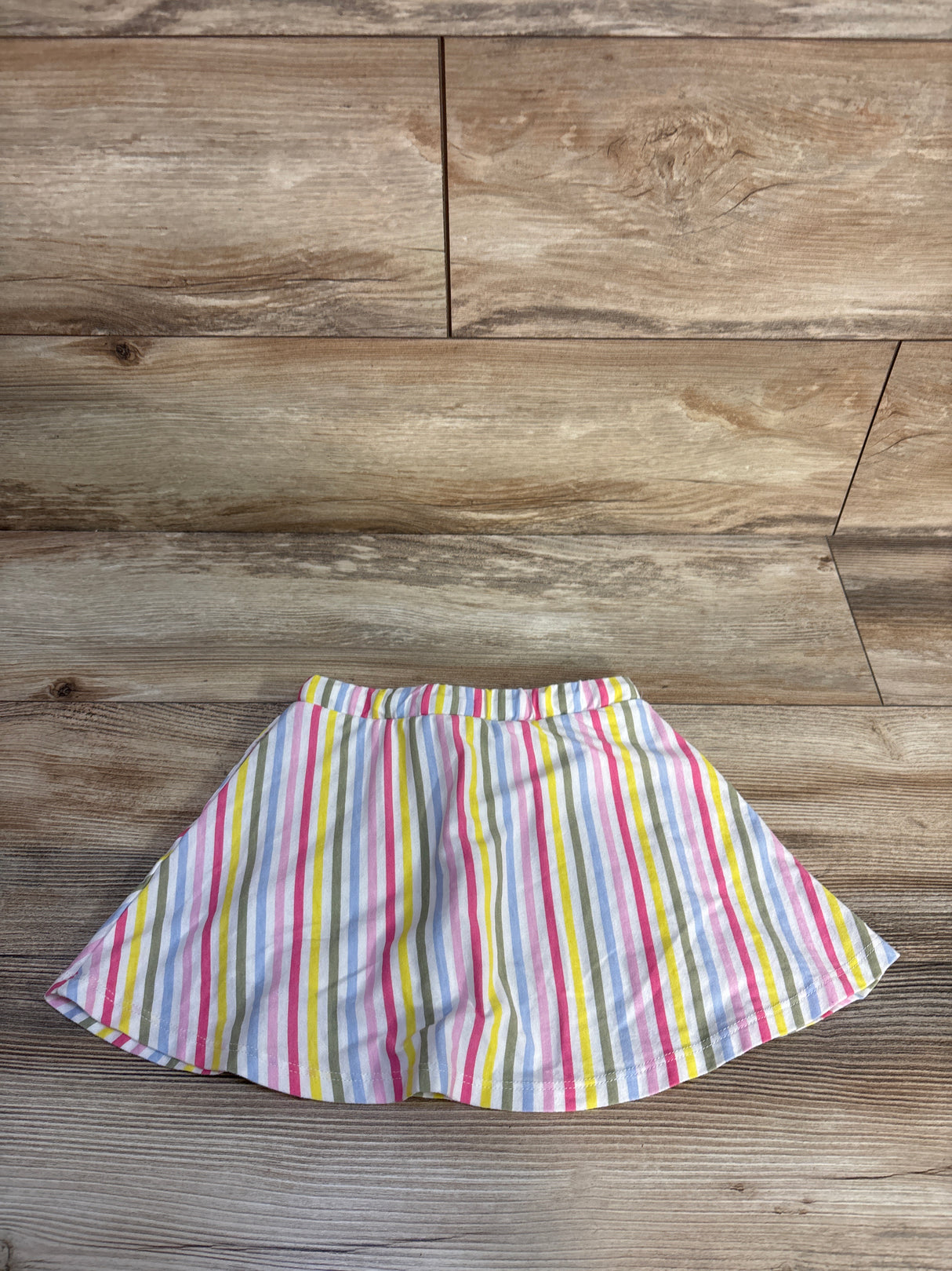 Cat & Jack Striped Drawstring Skort White sz 5T