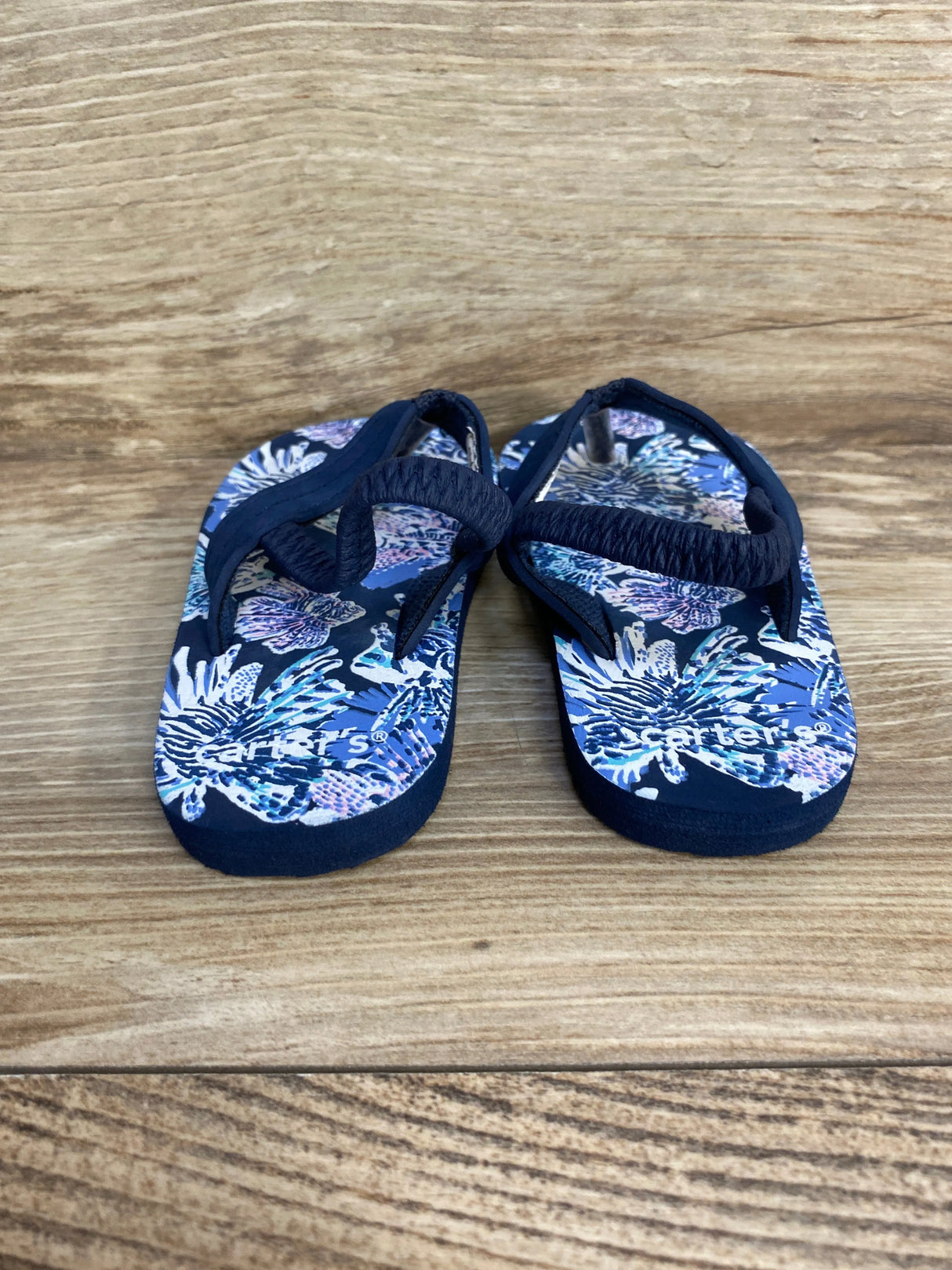 Carter's Arely Flip Flops Navy sz 5/6c - Me n Mommy To Be