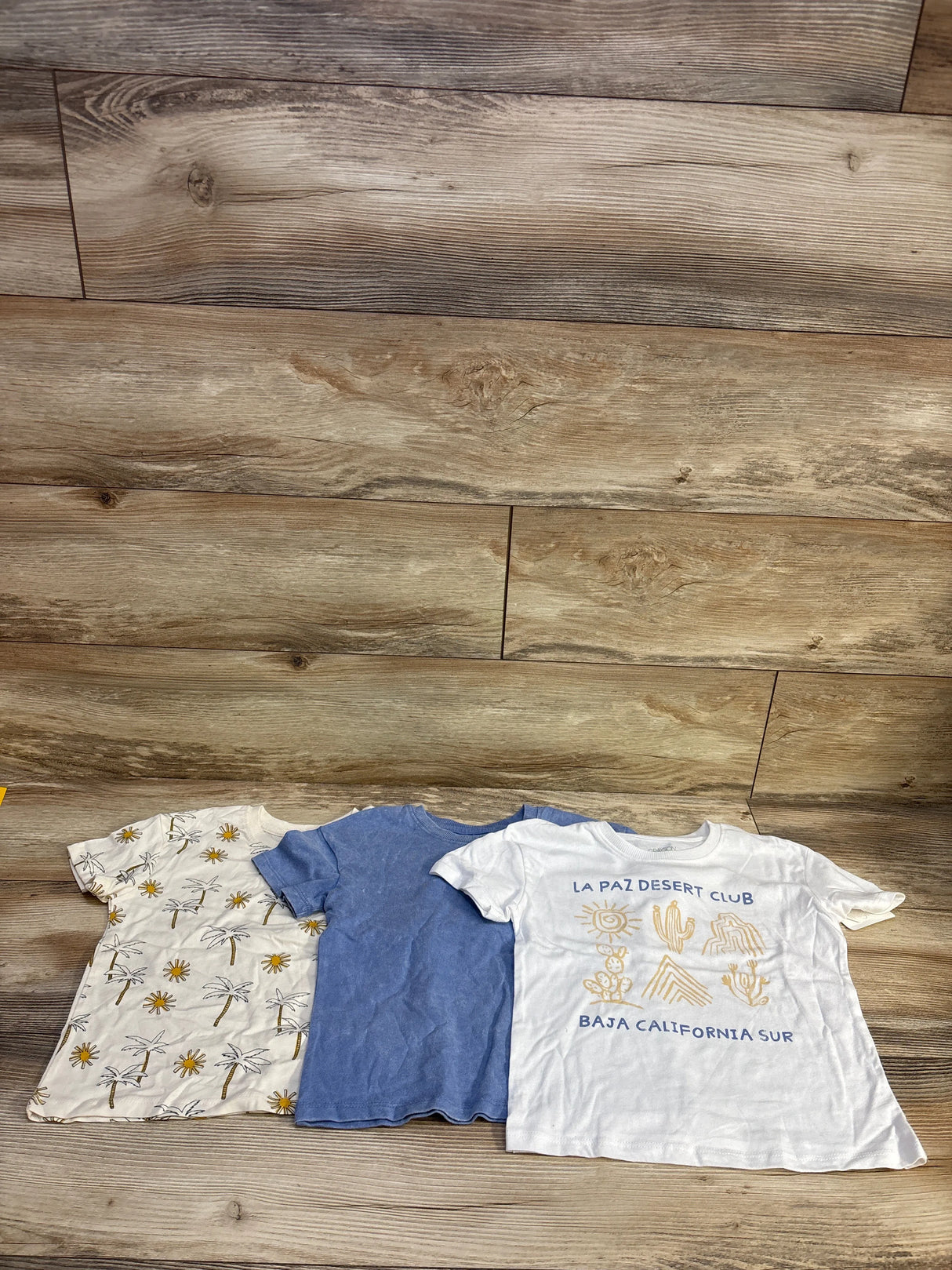 NEW Grayson Mini 3pk Short Sleeve Shirts Ivory sz 4T