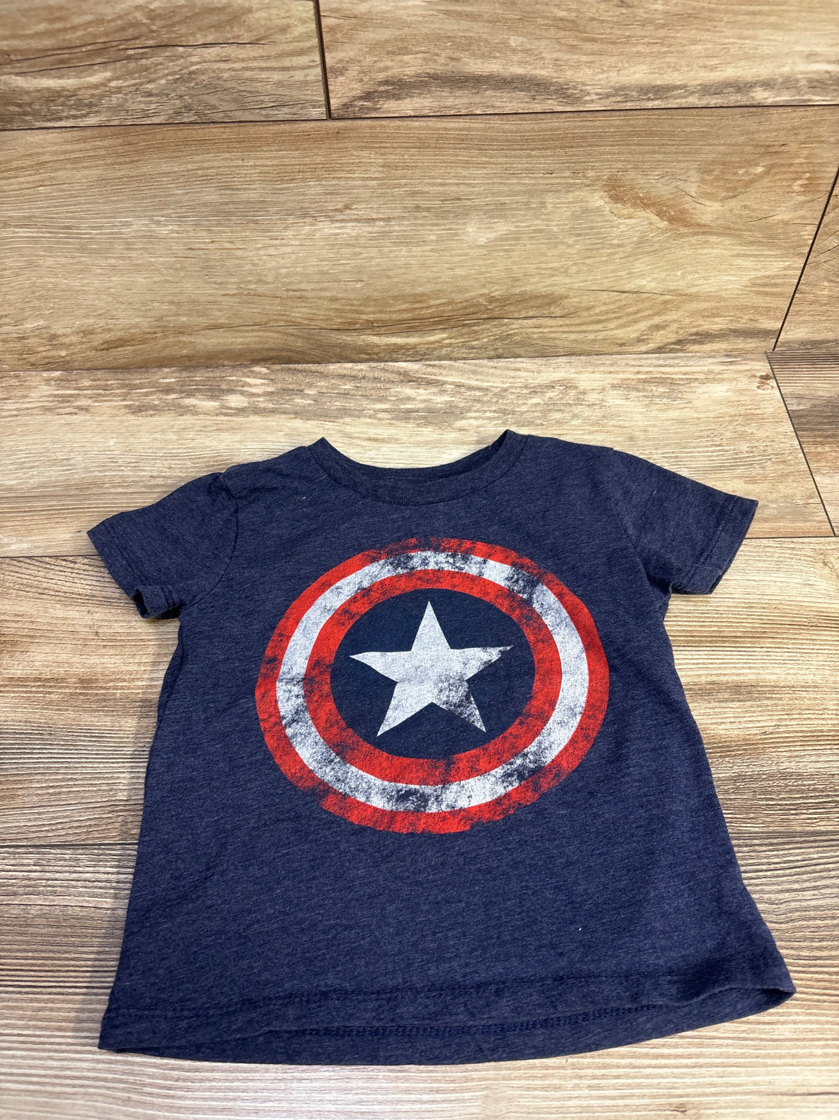 Marvel Captain America Shirt Blue sz 2T