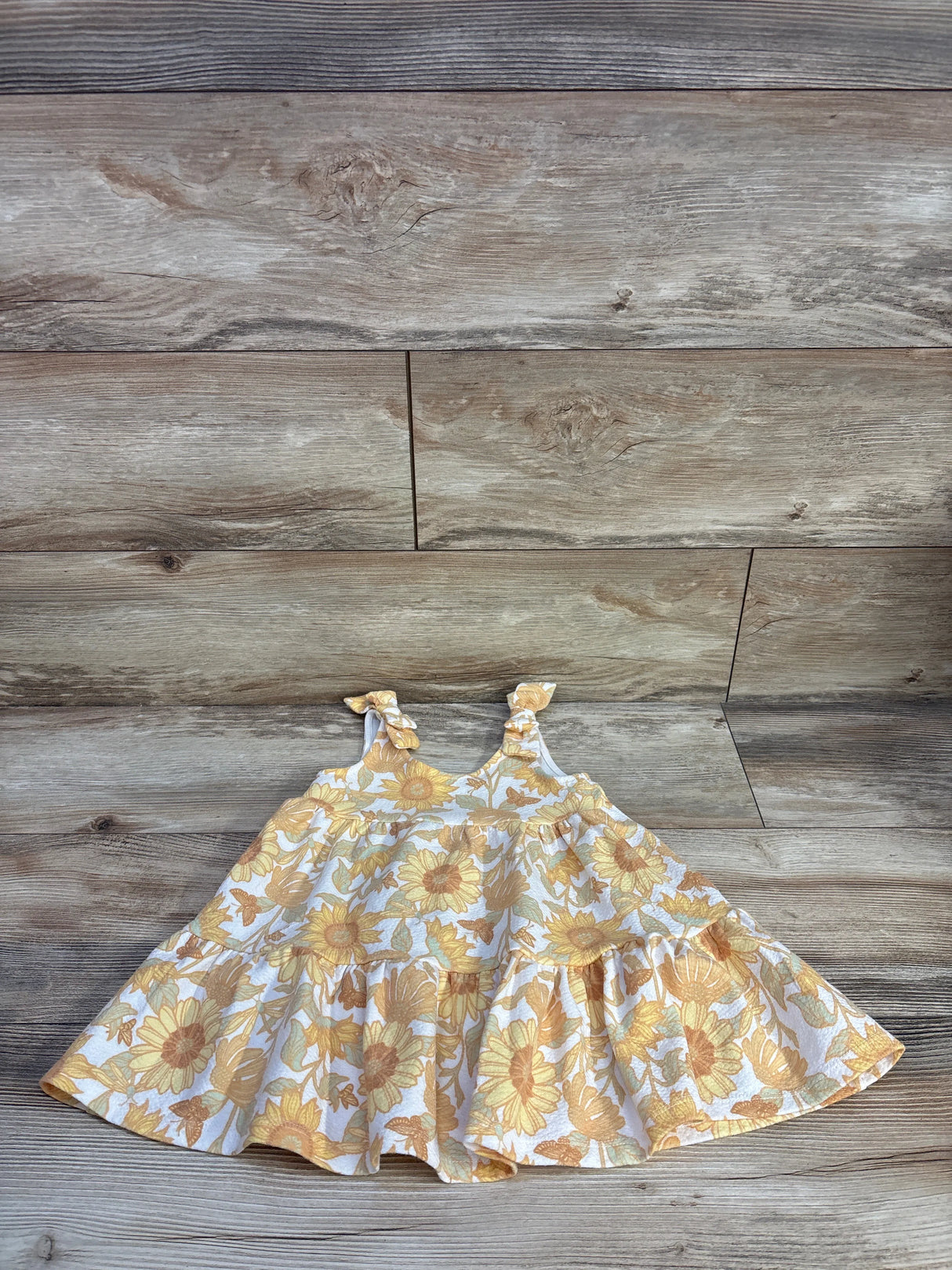 Sincerely Jules Girl Floral Tank Dress Yellow sz 24m