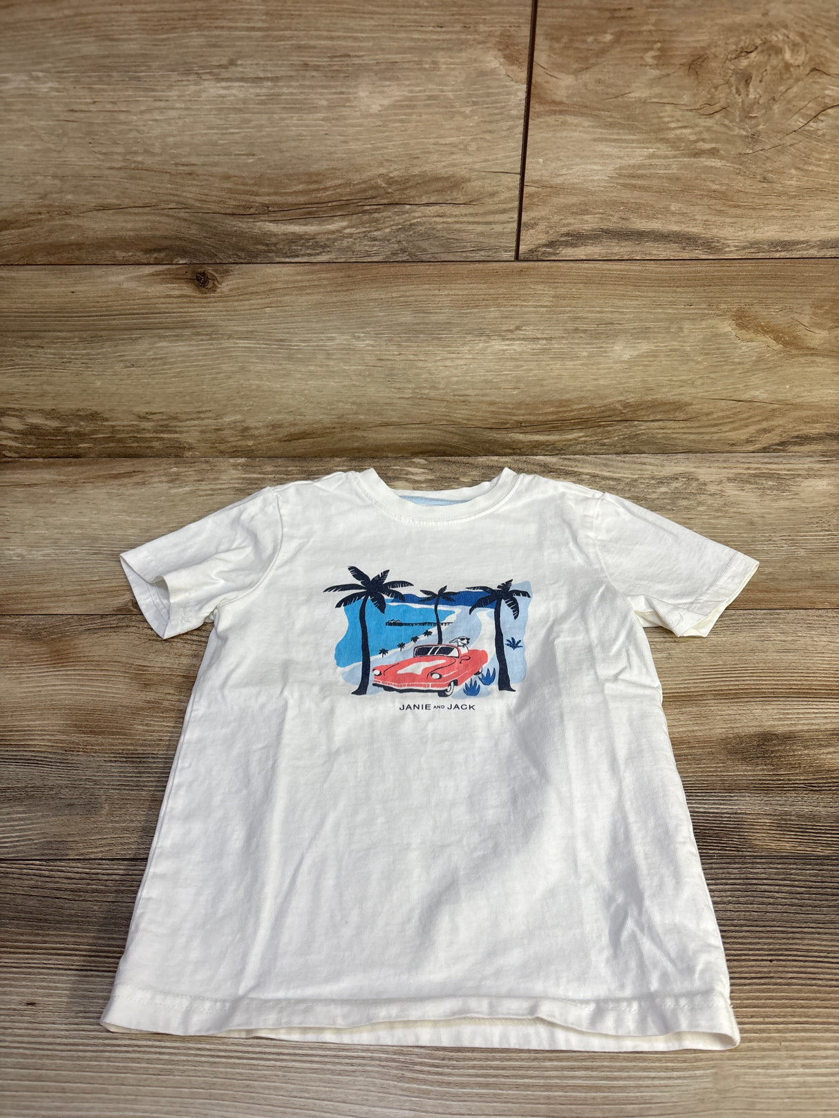 Janie & Jack Short Sleeve Shirt White sz 5T