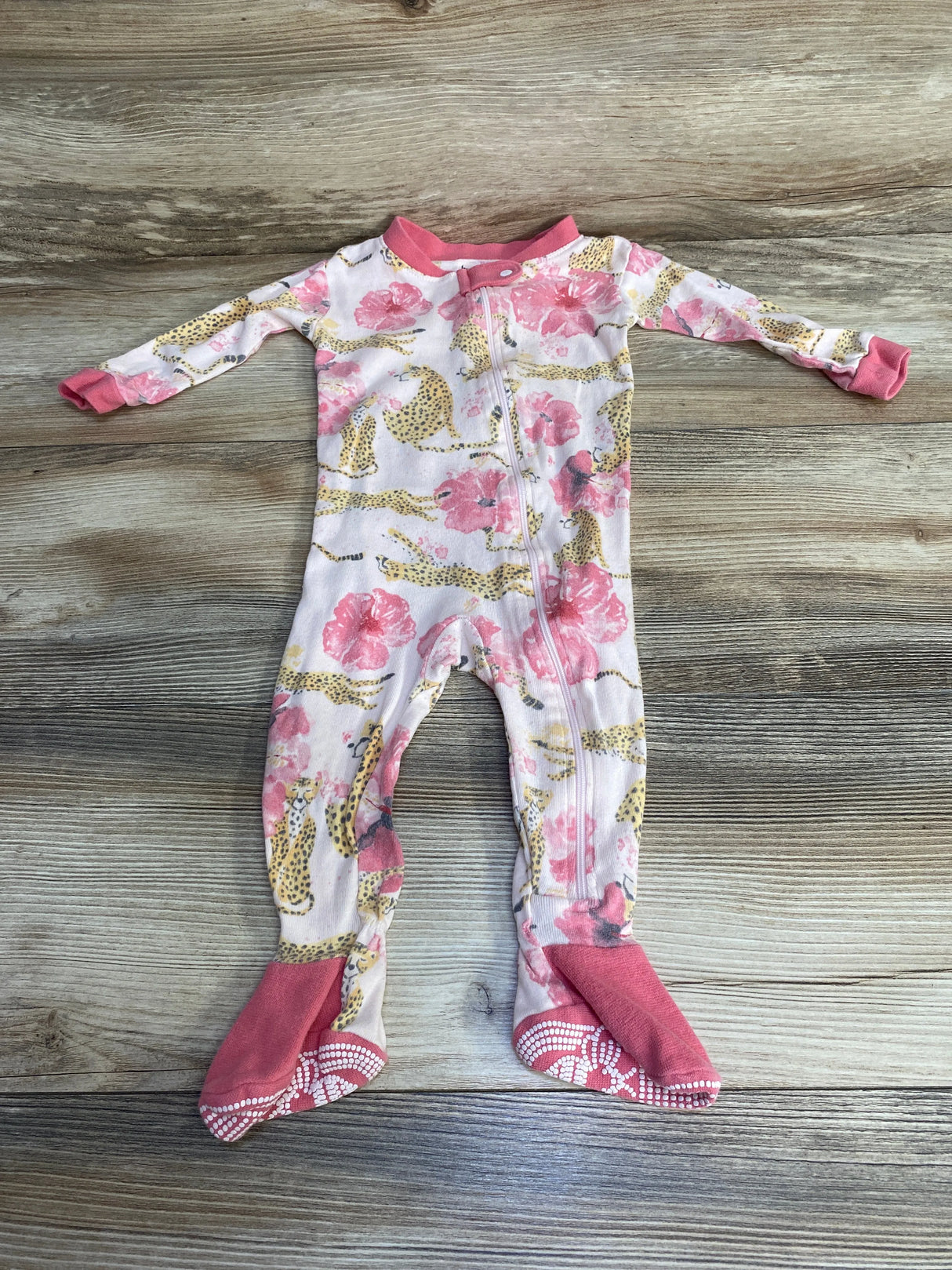 Burt's Bees Baby Organic Floral Sleeper Pink sz 3-6m - Me n Mommy To Be