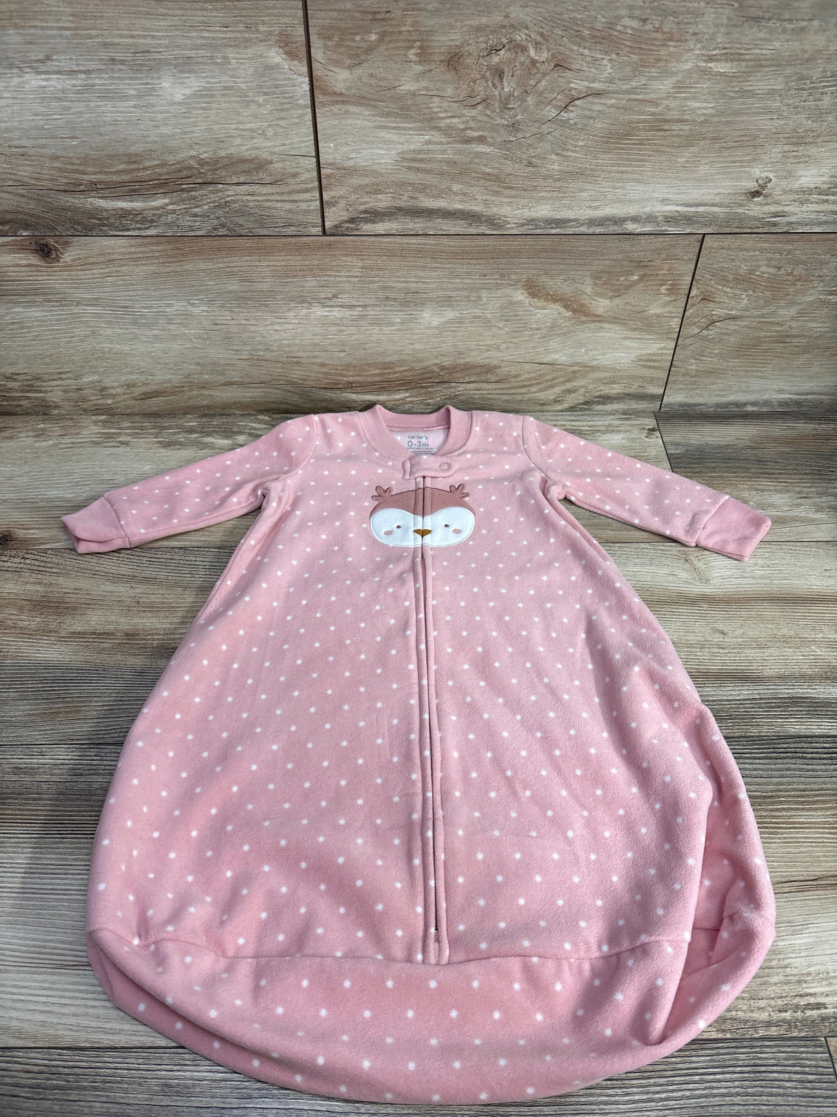 Carter's Polka Dot Blanket Sleep Sack Pink sz 0-3