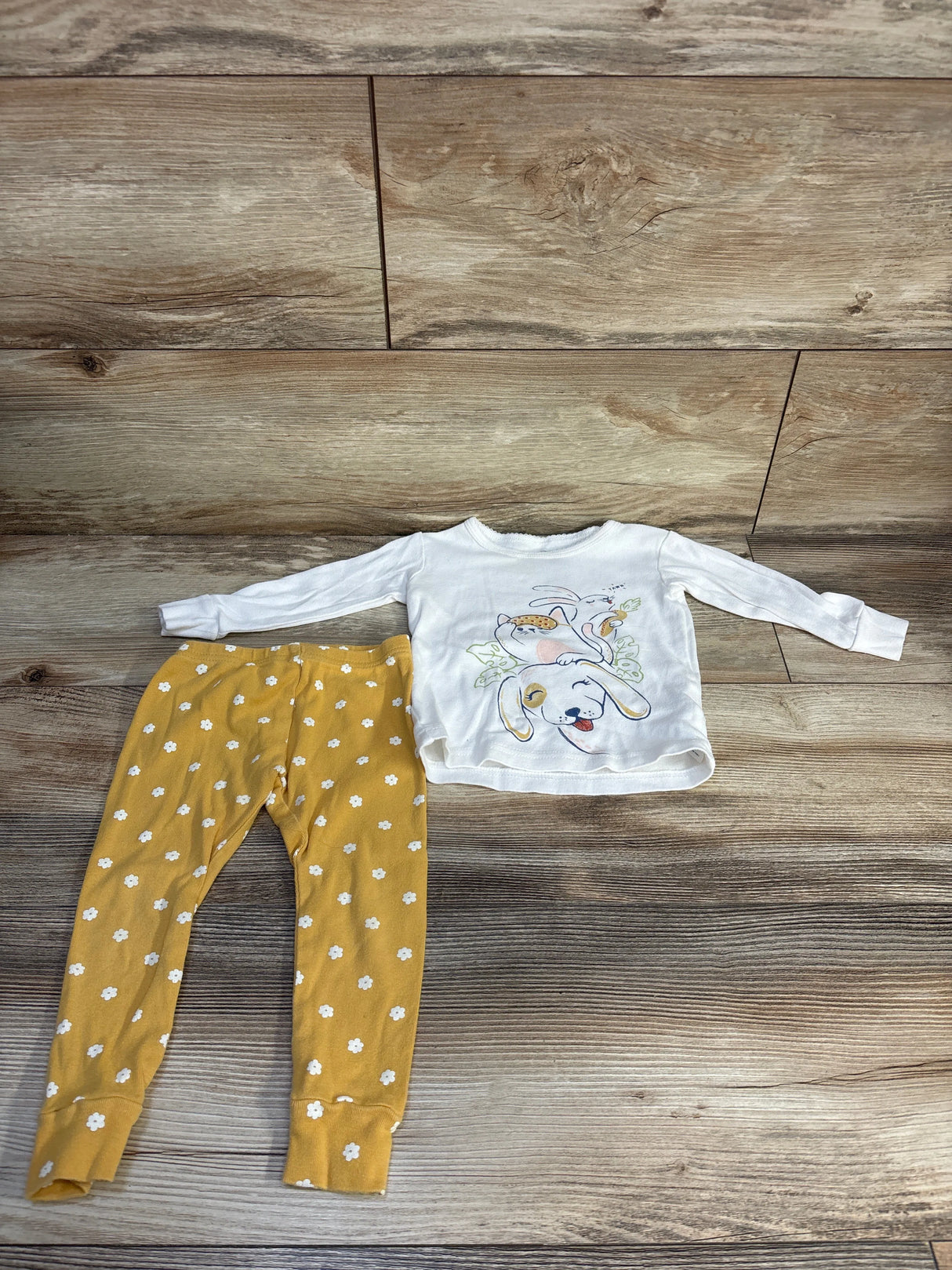 Carter's 2pc Pajama Set White sz 18m