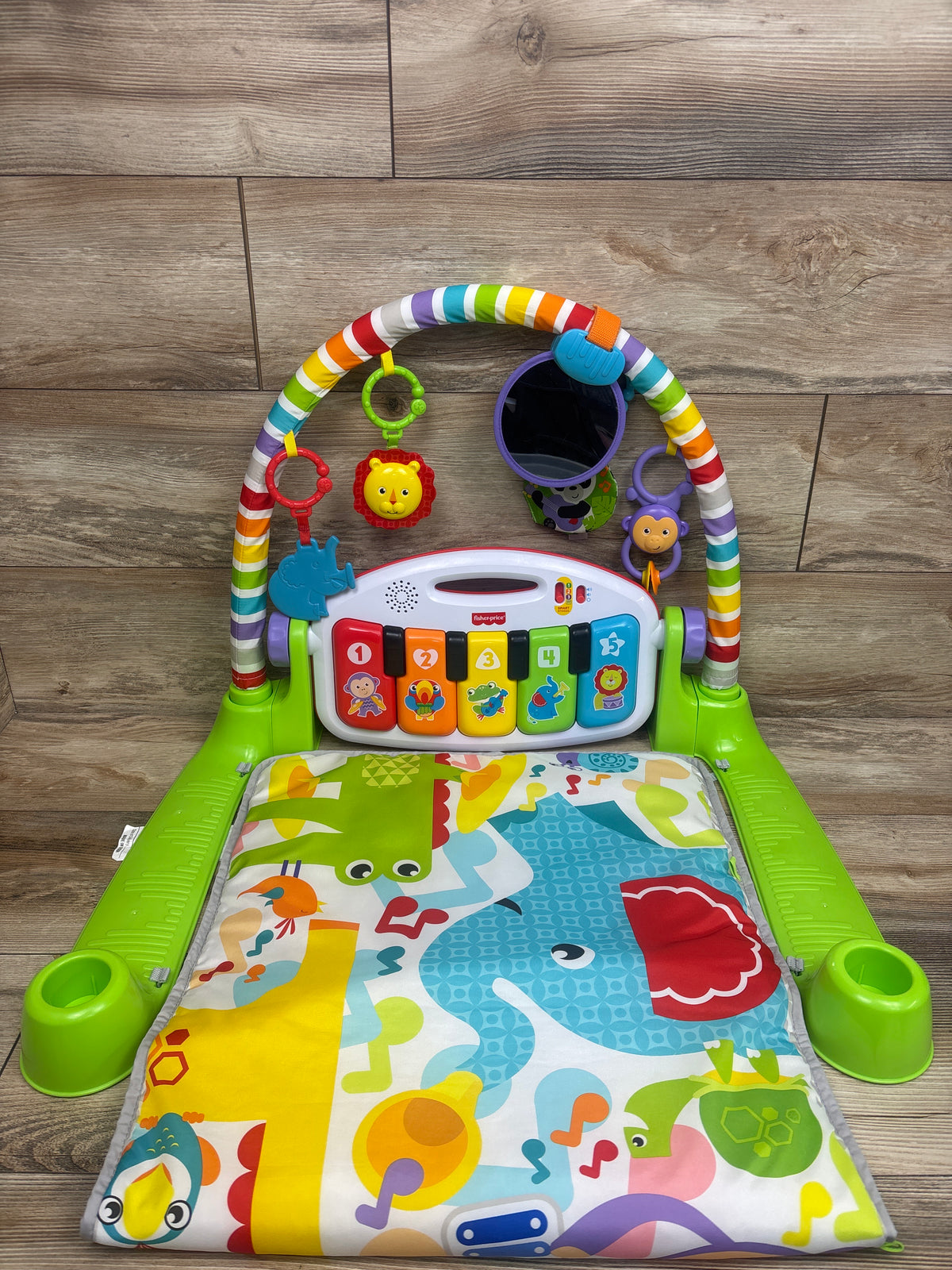 Fisher Price Deluxe Kick & Play Piano Gym Green