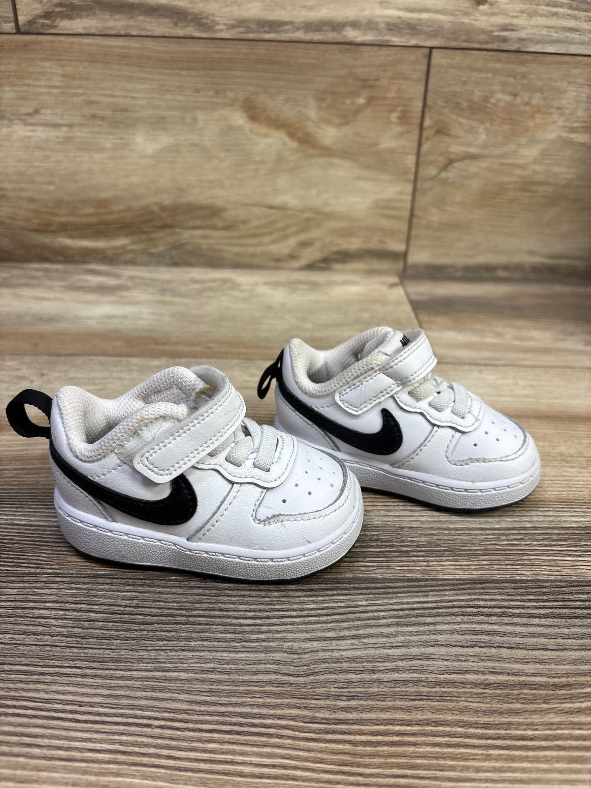 Nike Court Borough Low 2 TD 'White Black' Sneakers sz 3c