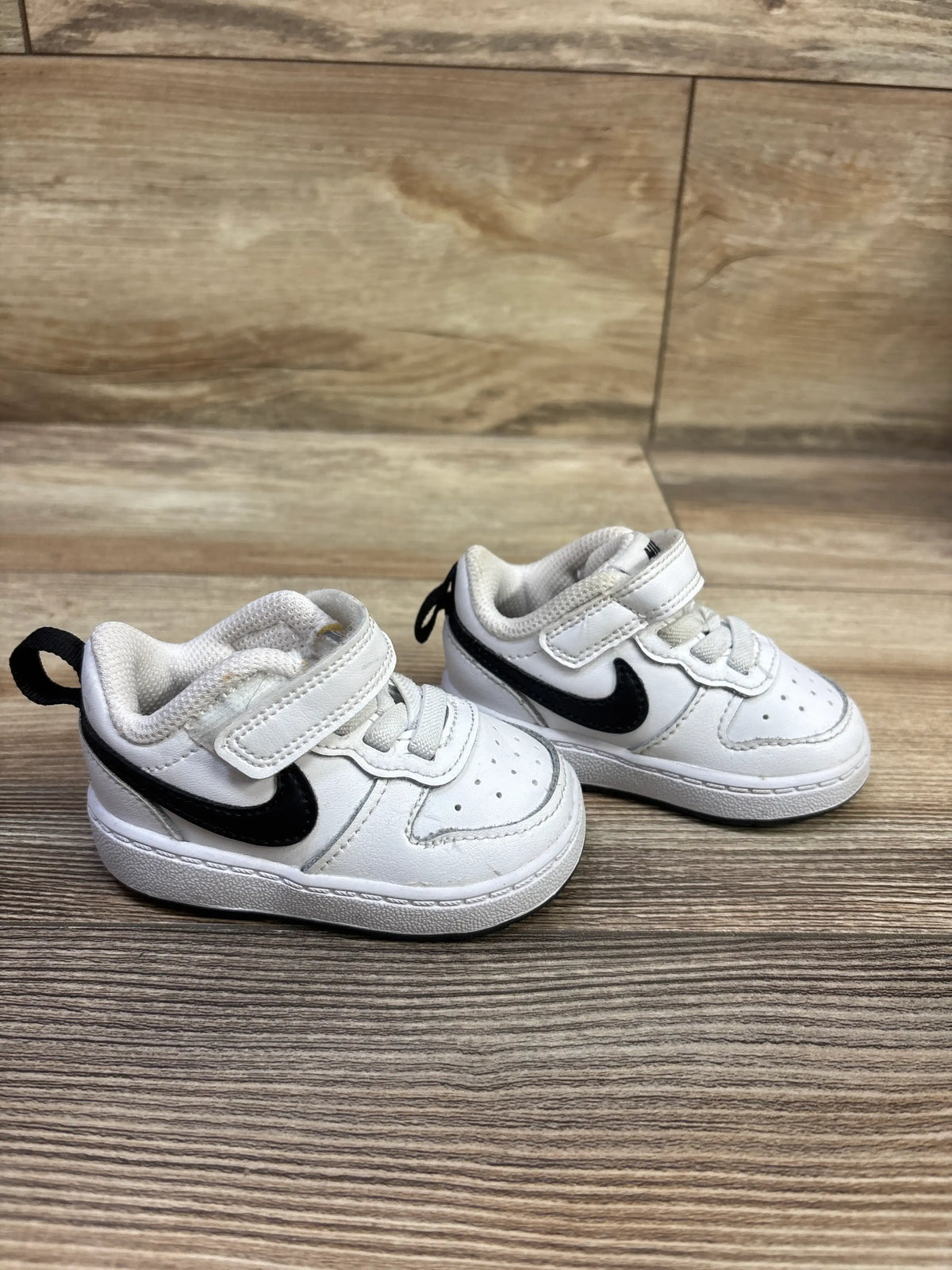 Nike Court Borough Low 2 TD 'White Black' Sneakers sz 3c