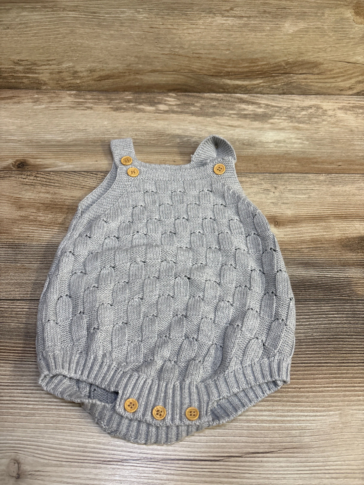 Knit Tank Bubble Romper Grey sz 9-12m