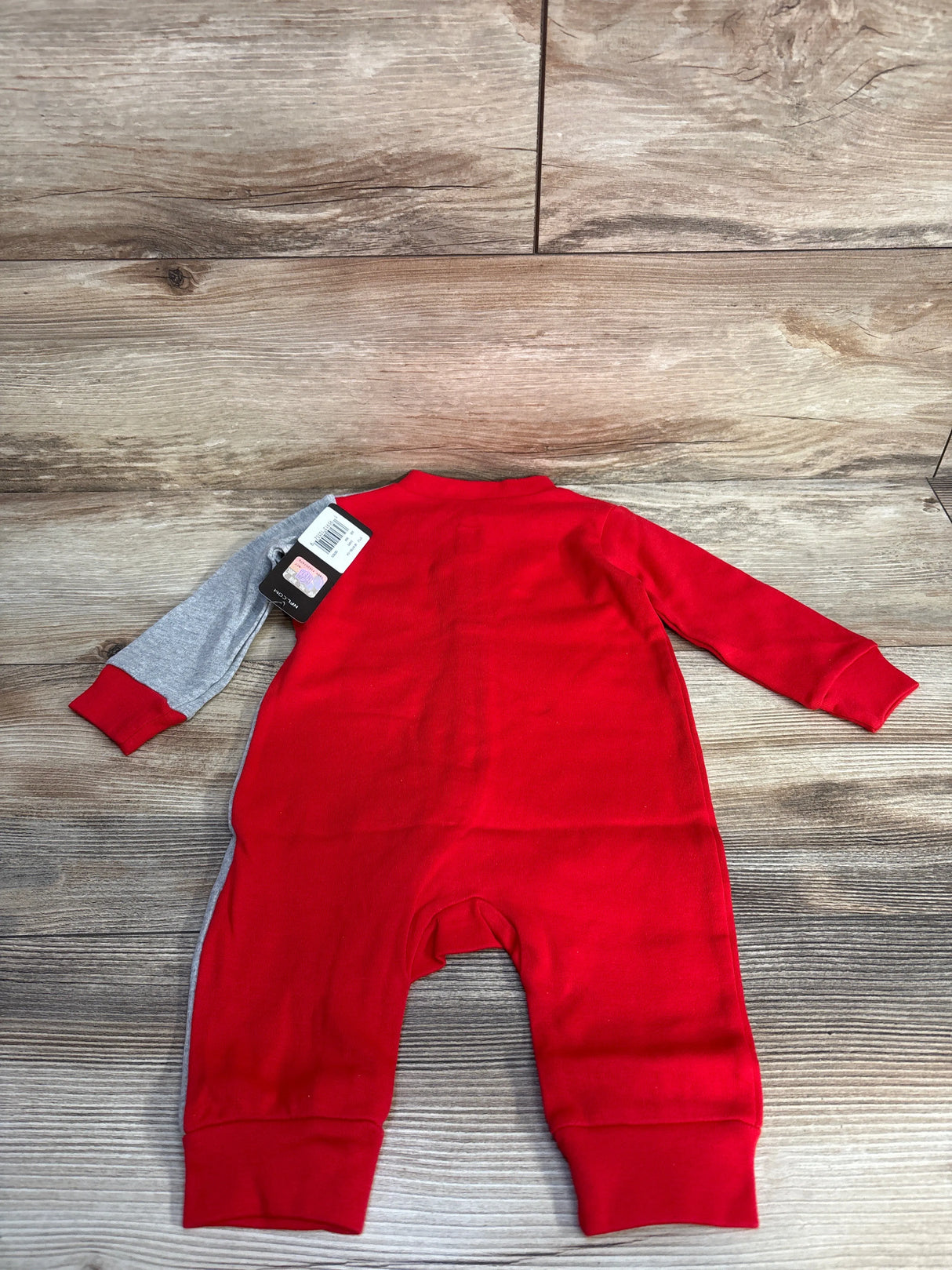 NEW NFL Kansas City Chiefs Baby Red Grey Half Time Coverall sz 3-6m