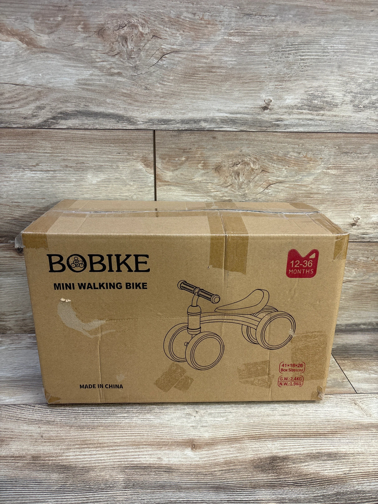 NEW Bobike Light-Up Wheels Balance Bike Black