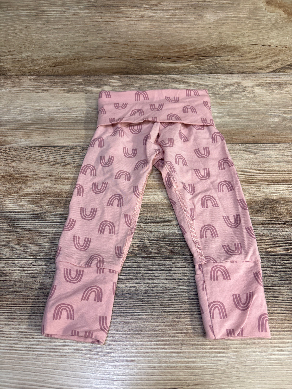 Hanna Andersson Fold-Over Leggings Pink sz 12-18m