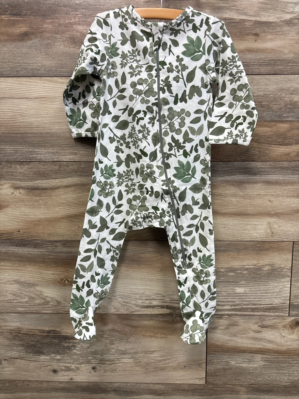Norani Baby Organic Footie Sleeper White sz 12-18m