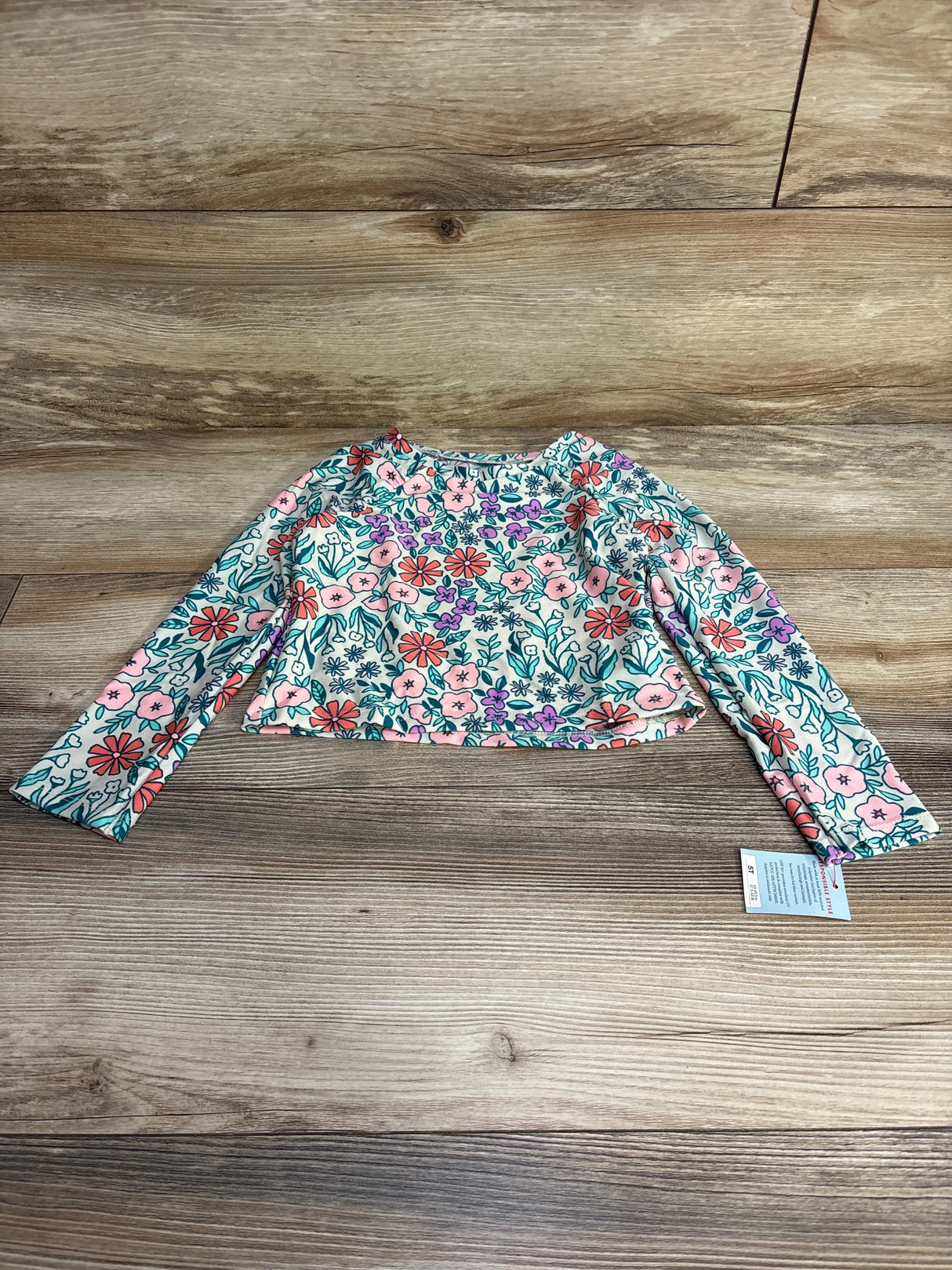 NEW Cat & Jack Floral Rashguard sz 5T - Me n Mommy To Be