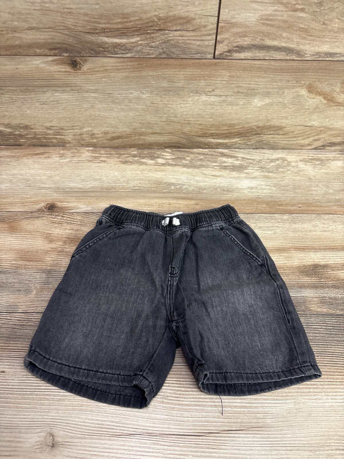 Zara Drawstring Denim Shorts Grey sz 5T