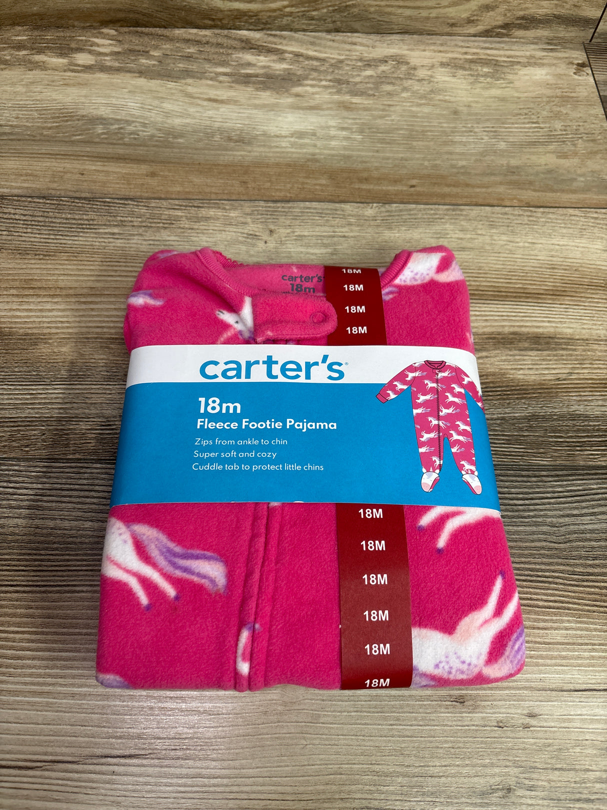 NEW Carter's Unicorn Blanket Sleeper Pink sz 18m