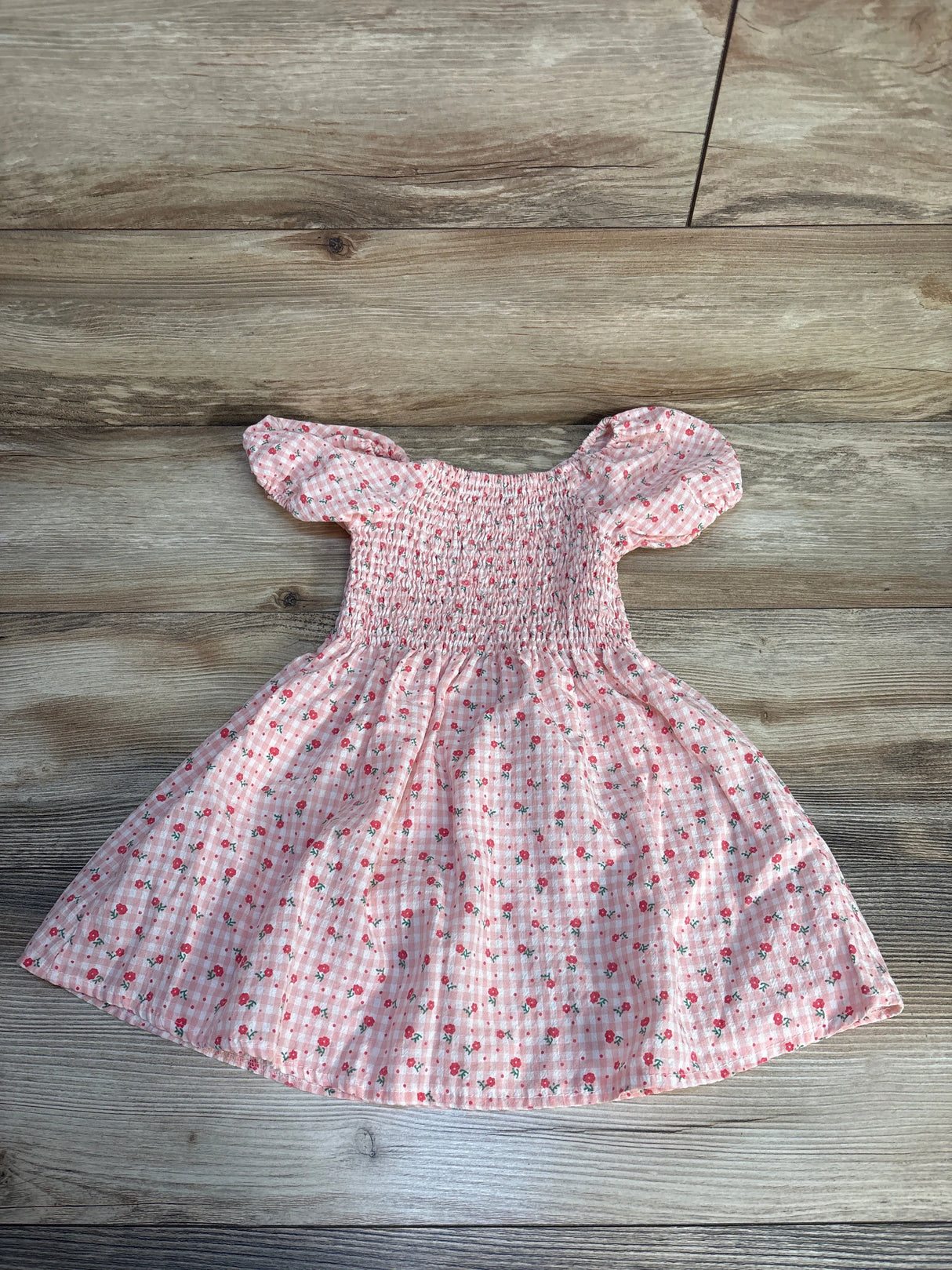 Smocked Floral Dress Pink sz 3-4T