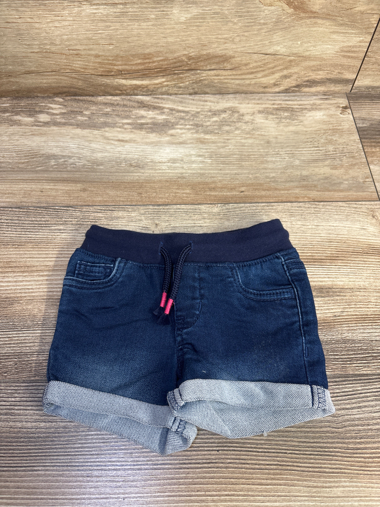 Cat & Jack Denim Drawstring Shorts Blue sz 12m