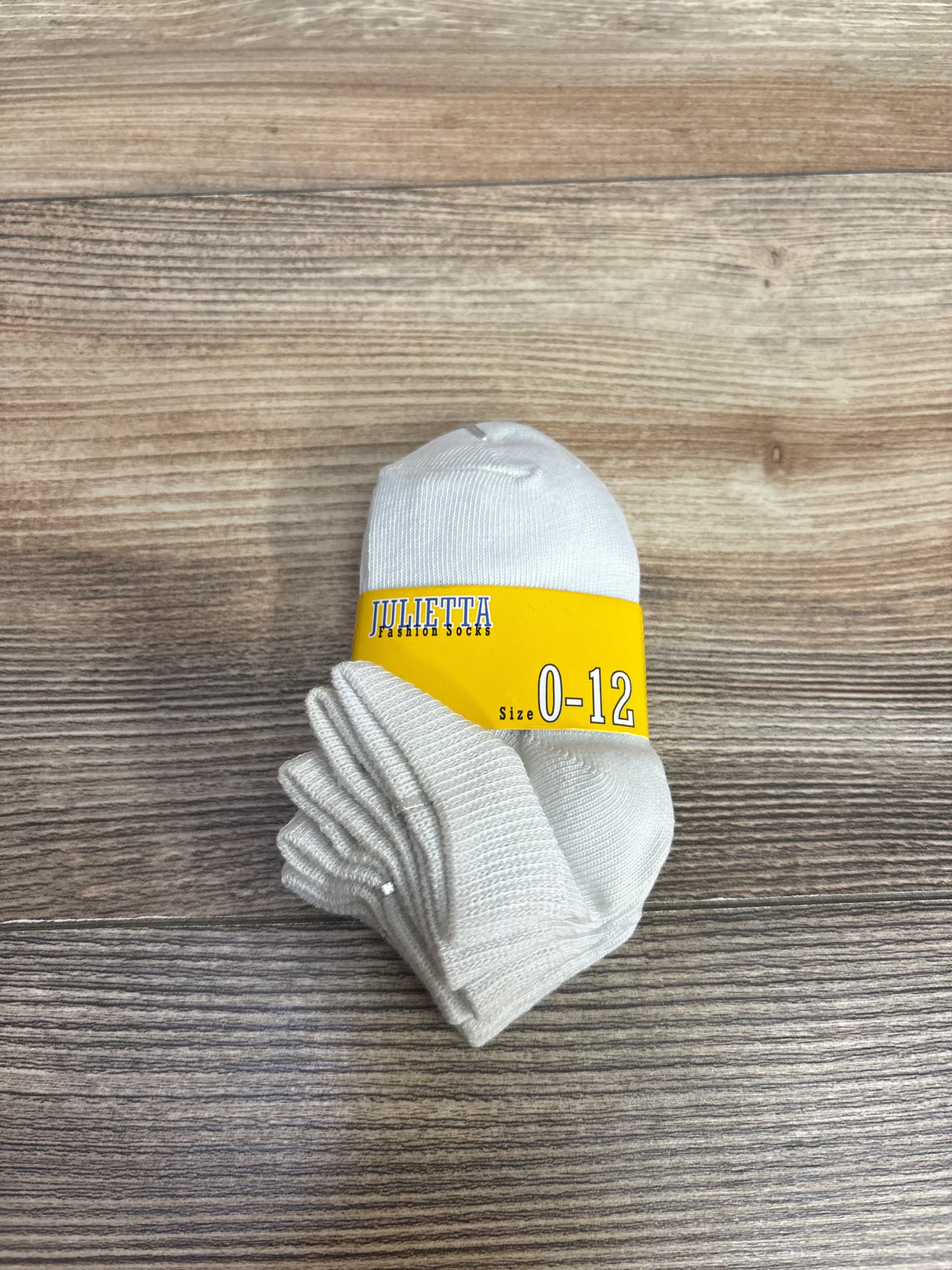 NEW Julietta 3pk Solid Socks White sz 0-12