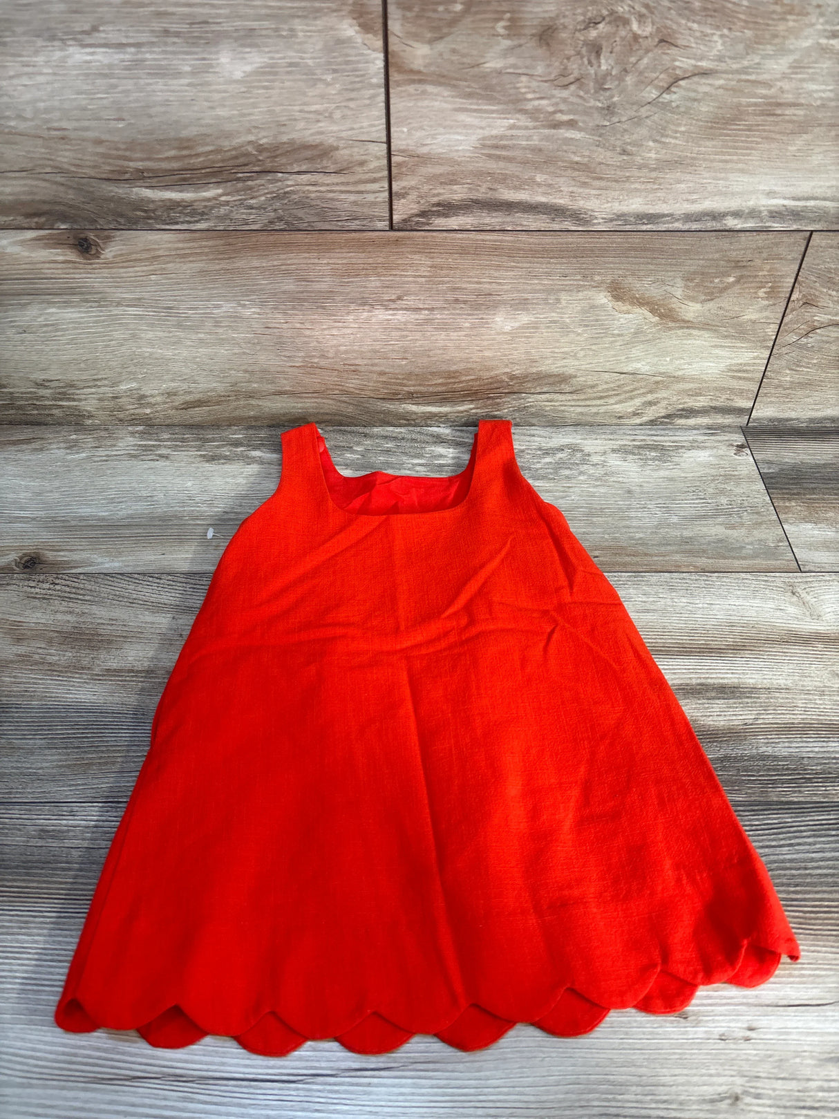 Kate Spade New York Scalloped Mini Shift Dress Red sz 2T