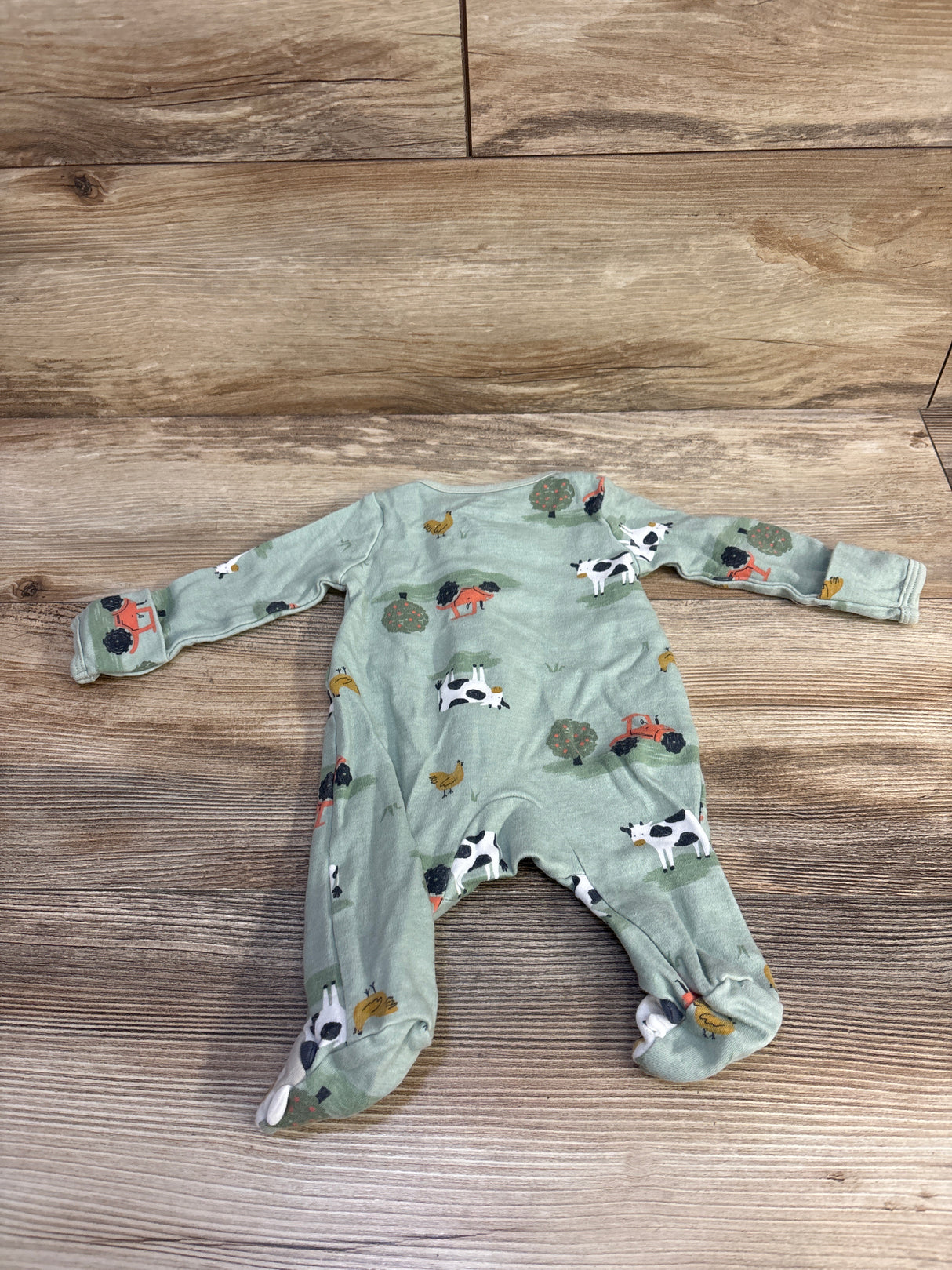 Just One You Farm Animal Sleeper Green sz Newborn
