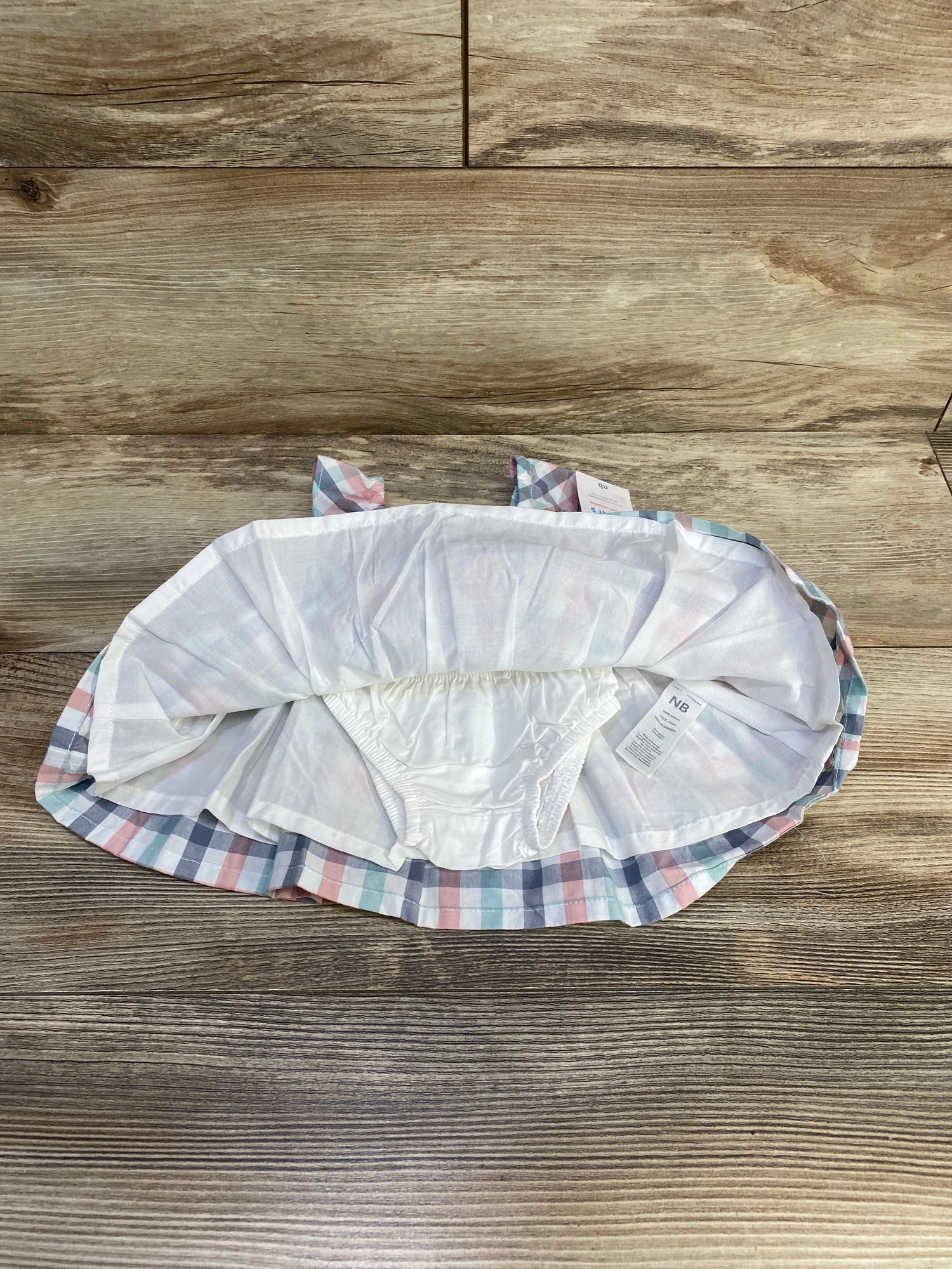 NEW Just One You 2pc Plaid Dress & Bloomers White sz Newborn - Me n Mommy To Be