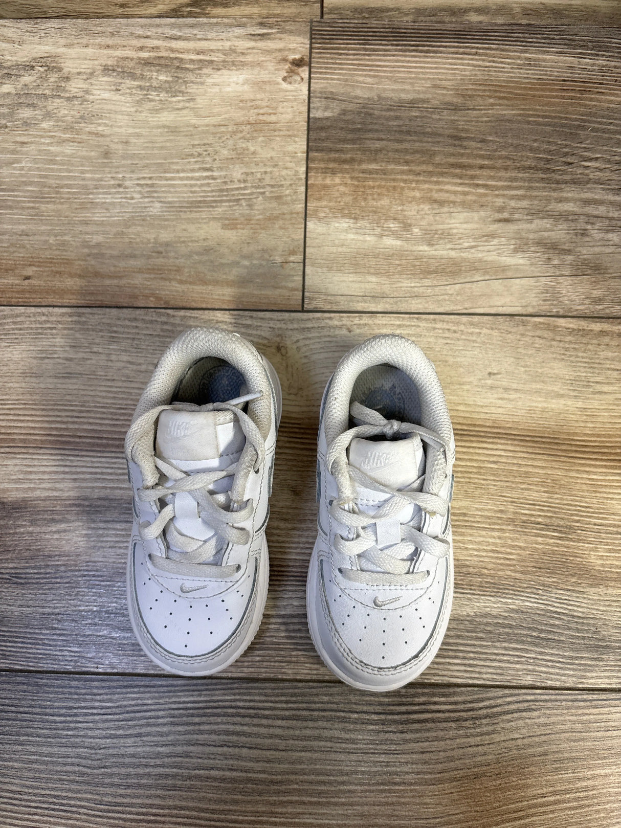 Nike Air Force 1 Low TD 'Triple White' Sneakers sz 7c