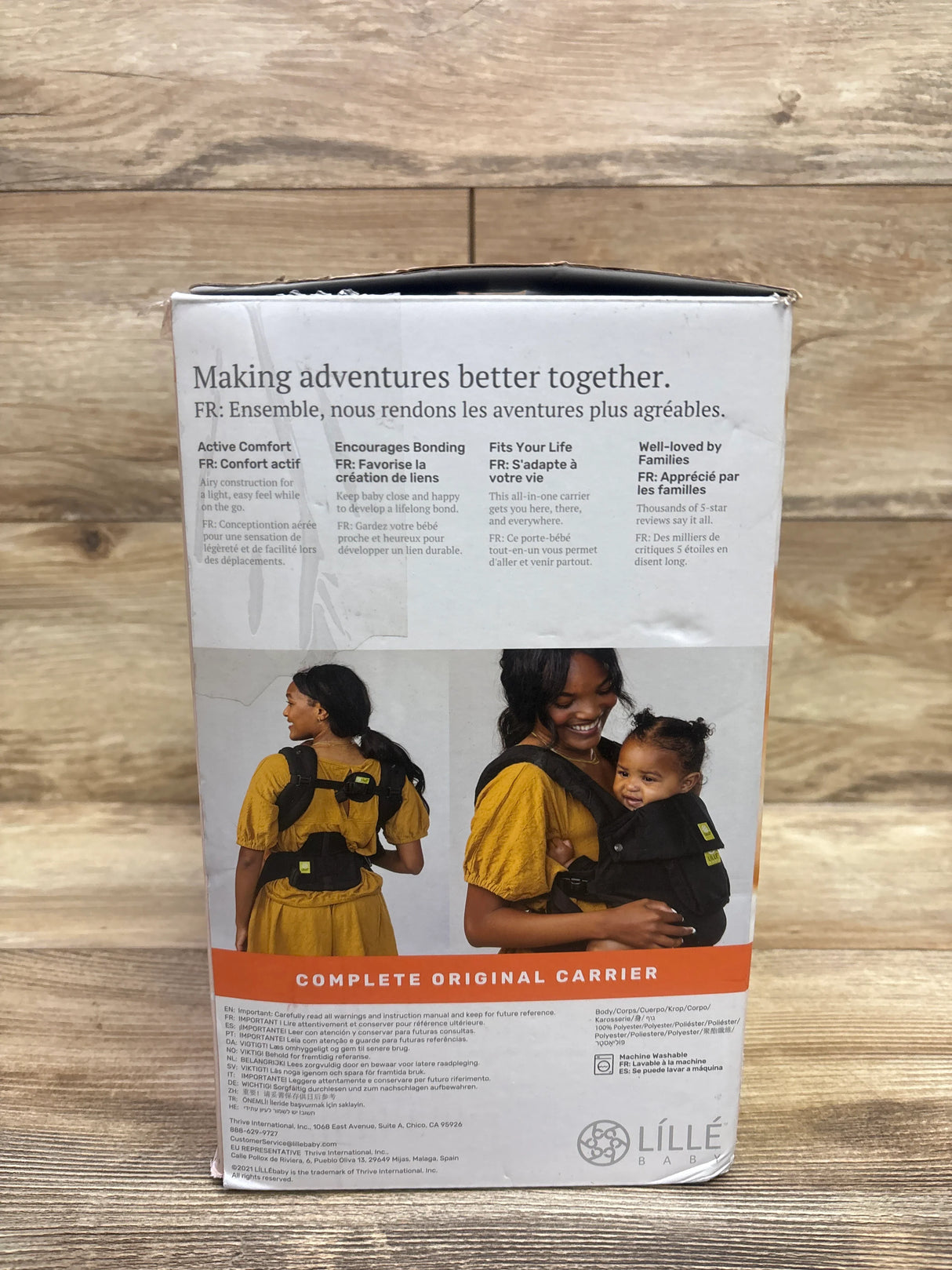 NEW LILLEbaby Complete Original 6-in-1 Baby Carrier - Desert Leopard 7-45lbs