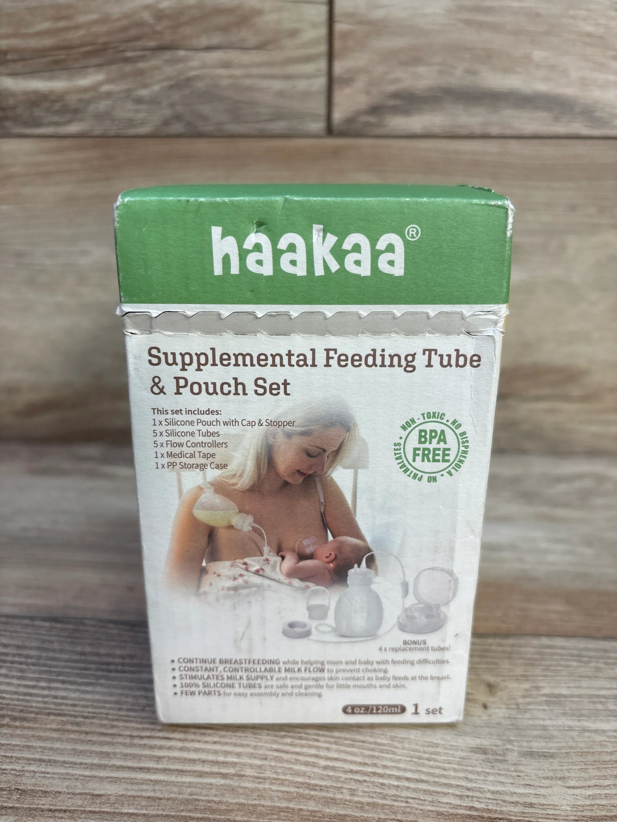NEW Haakaa Supplemental Feeding Tube & Pouch Set