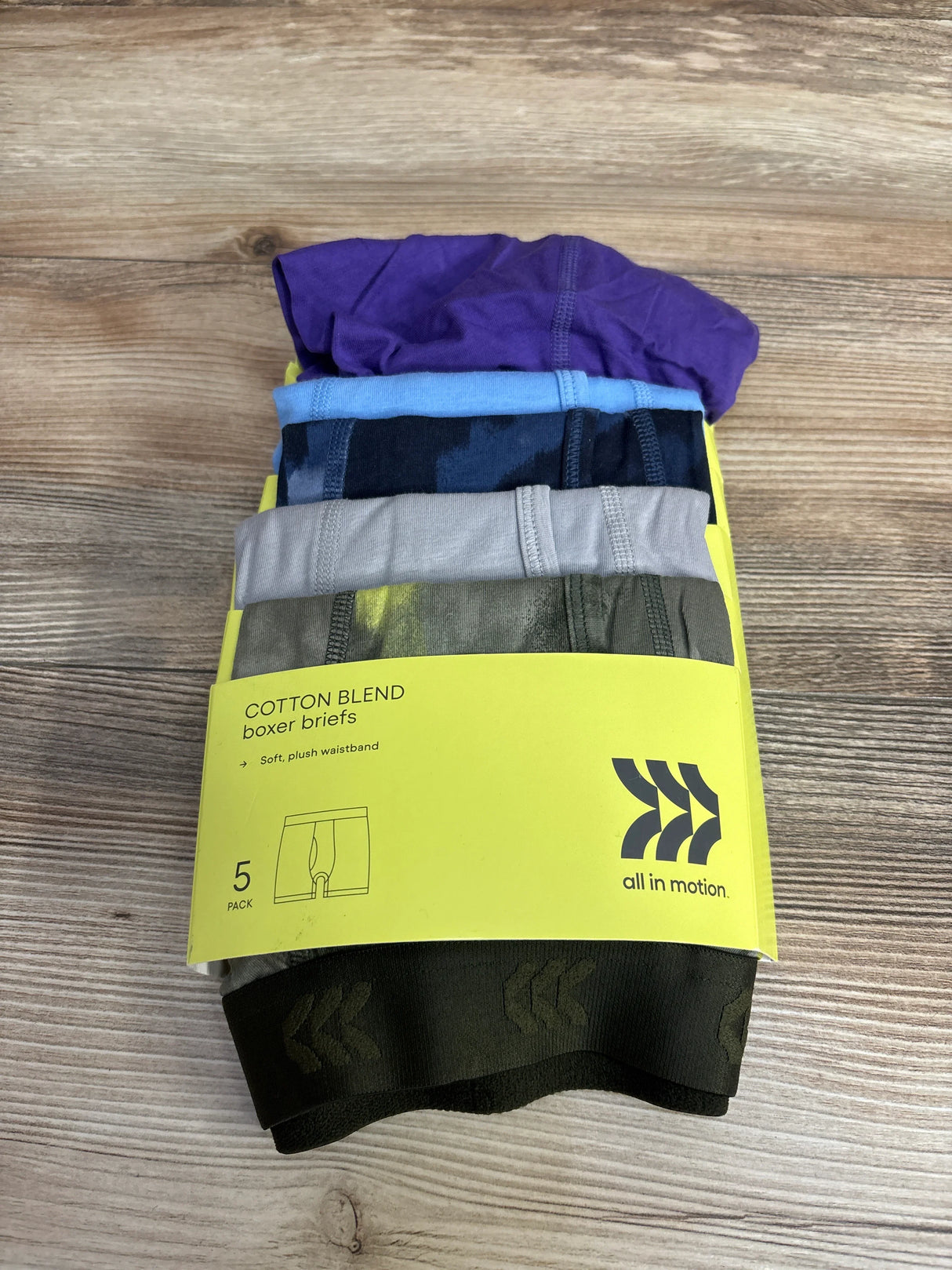 NEW All in Motion Boxer Briefs 5pk sz 8-10