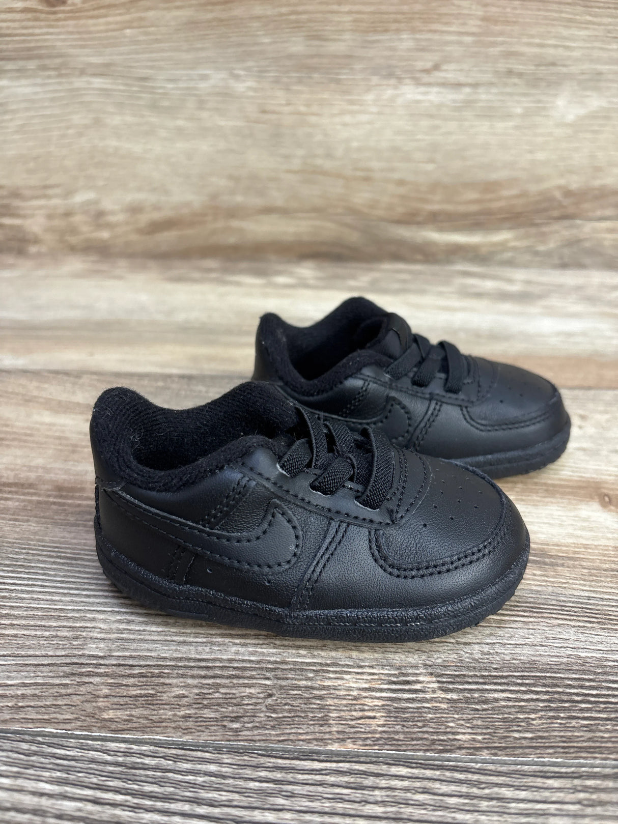 Nike Air Force 1 Crib Shoes Black sz 4c