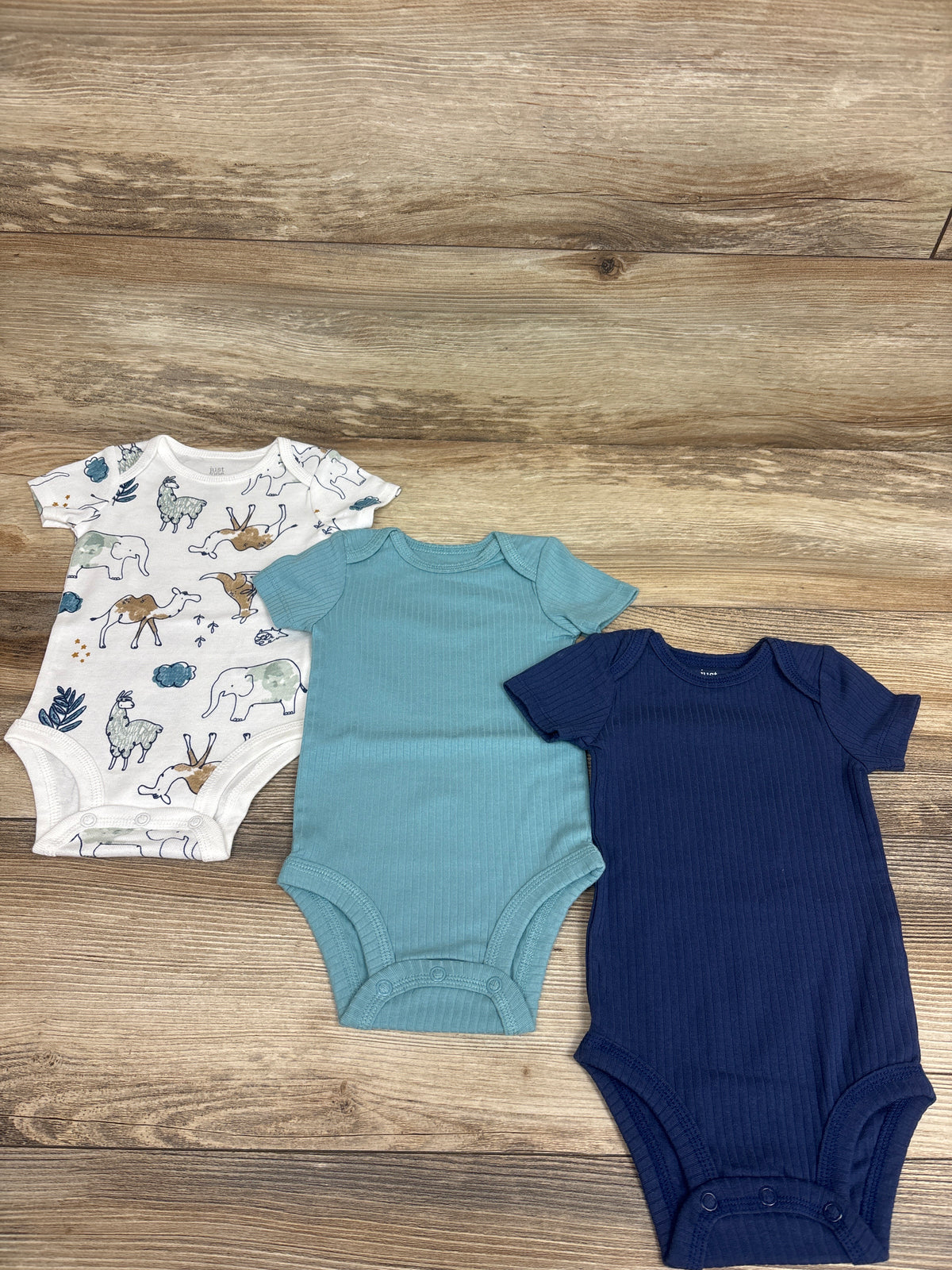 Just One You 3pk Bodysuit Set Blue sz 3m