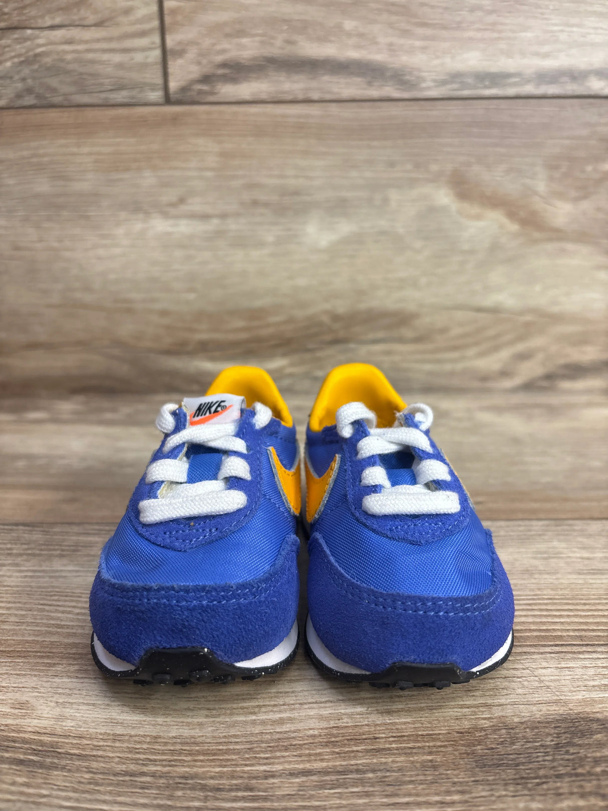 Nike Waffle Trainer 2 TD 'Medium Blue University Gold' Sneakers sz 3c