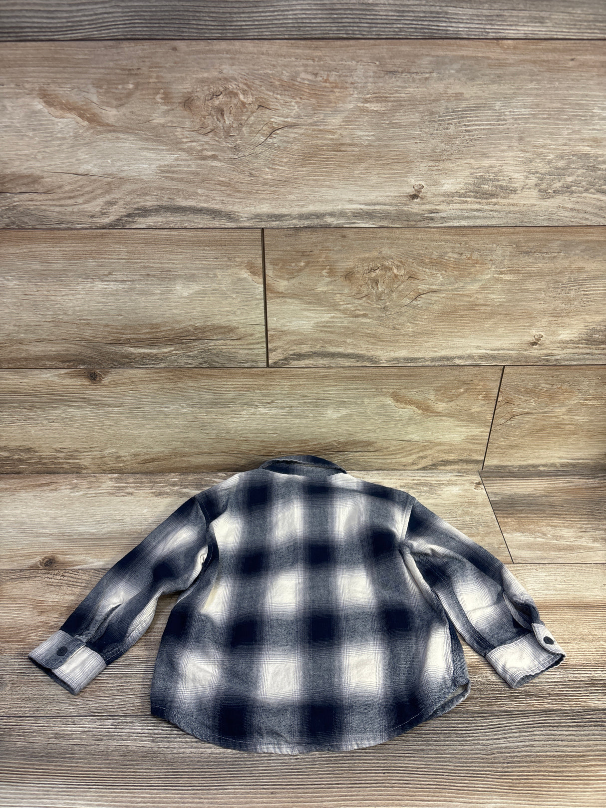 H&M Button Up Flannel Blue sz 2T