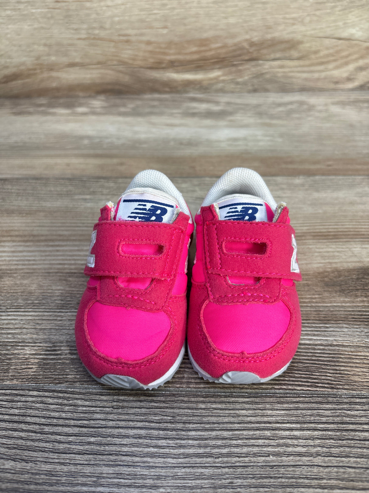 NWOT New Balance Hook & Loop Pink Sneakers sz 2c