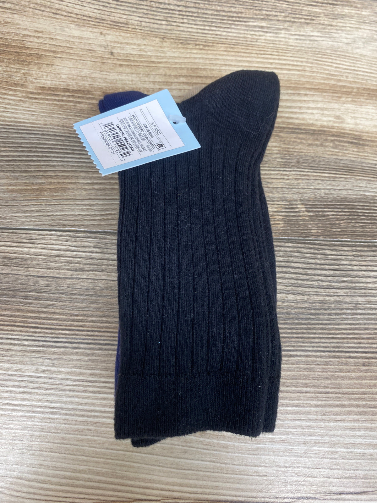 NEW Cat & Jack Crew Socks 3pk Navy/Black/Beige sz Large 3-10Y