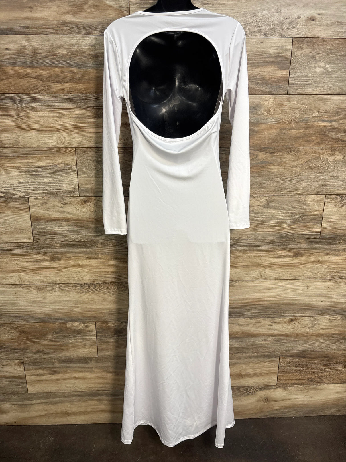 Bhome Maternity Photoshoot Belly Cutout Maxi Dress White sz XL