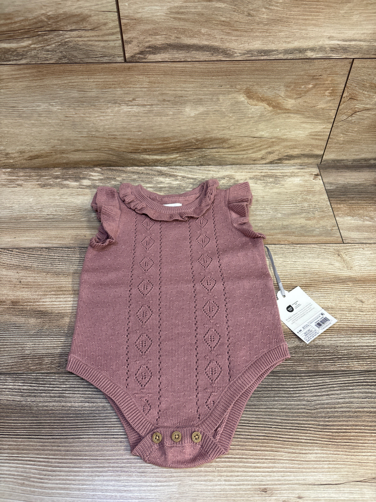 NEW Cloud Island Tank Sweater Romper Mauve sz 6-9m