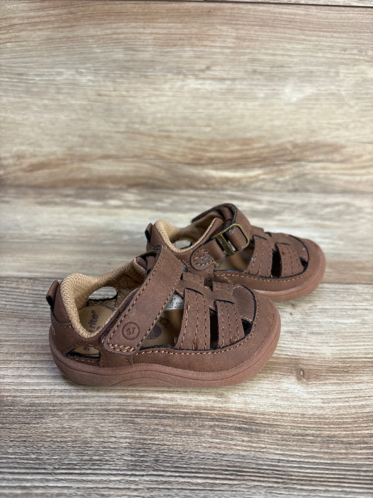 Stride Rite Amos 3.0 Fisherman Sandals Brown sz 3c