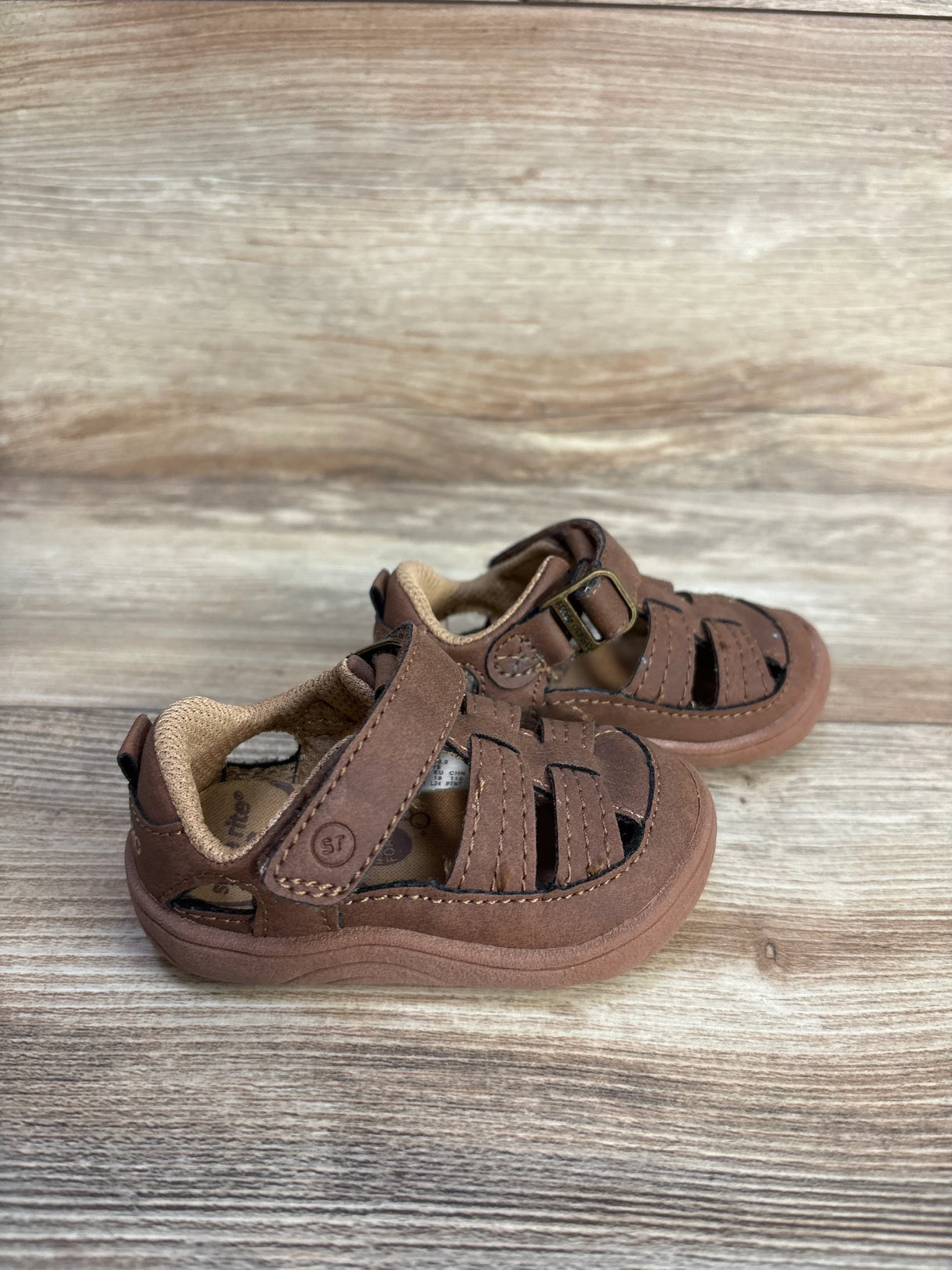 Stride Rite Amos 3.0 Fisherman Sandals Brown sz 3c