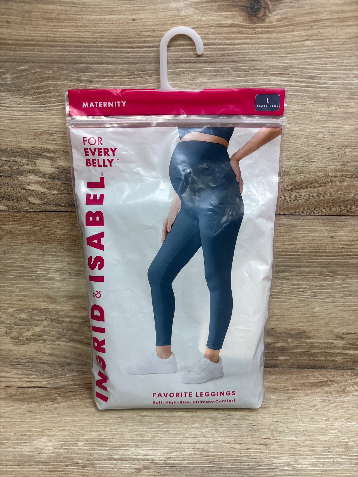 NEW Ingrid & Isabel For Every Belly Favorite Leggings Blue sz Large