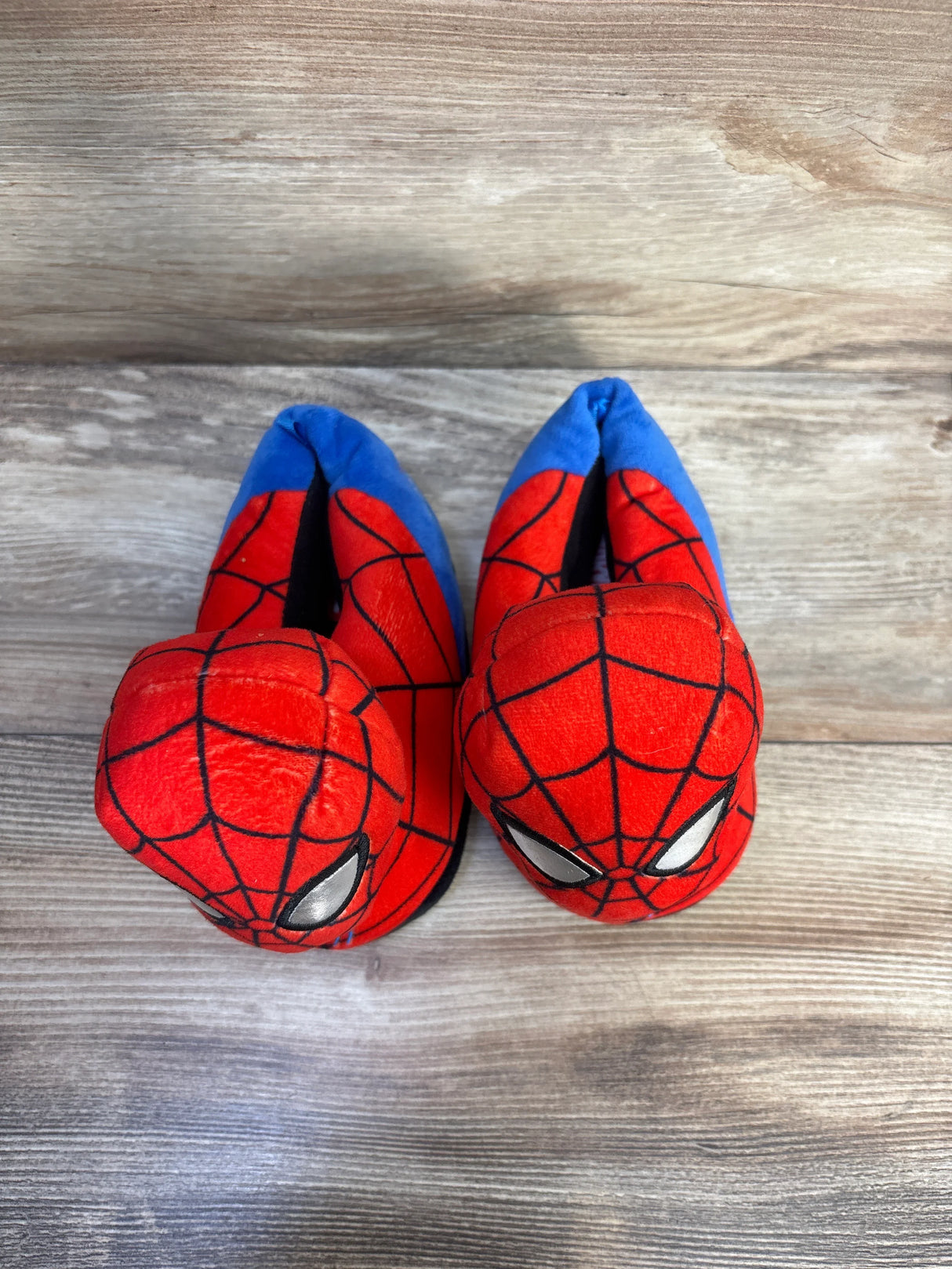 Marvel Spider-Man 3D Plush Slippers Red sz 9/10c