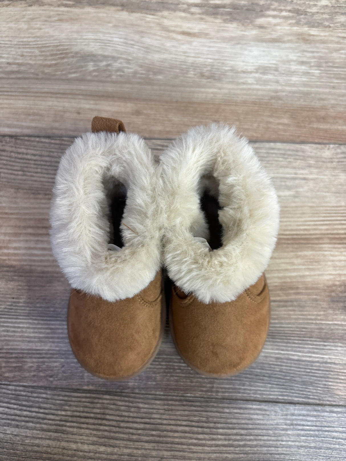 Wonder Nation Faux Suede Shearling Boots Brown sz 3c